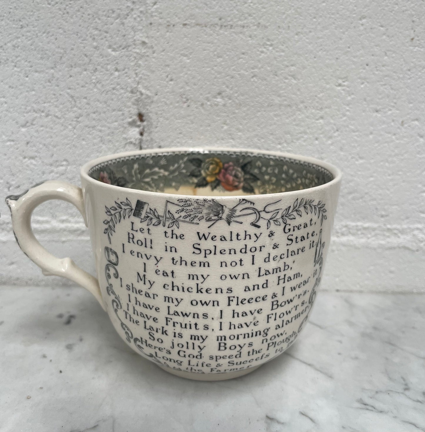 Large "Adams" Farmers Cup & Saucer