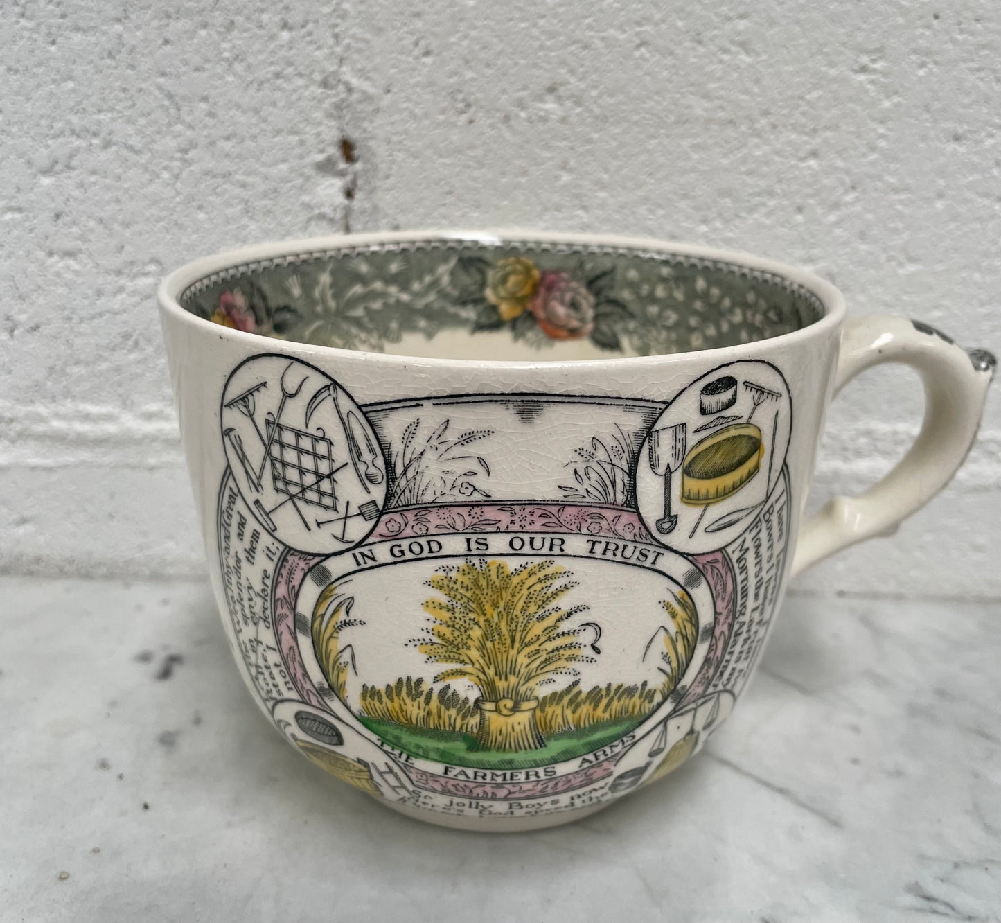 Large "Adams" Farmers Cup & Saucer