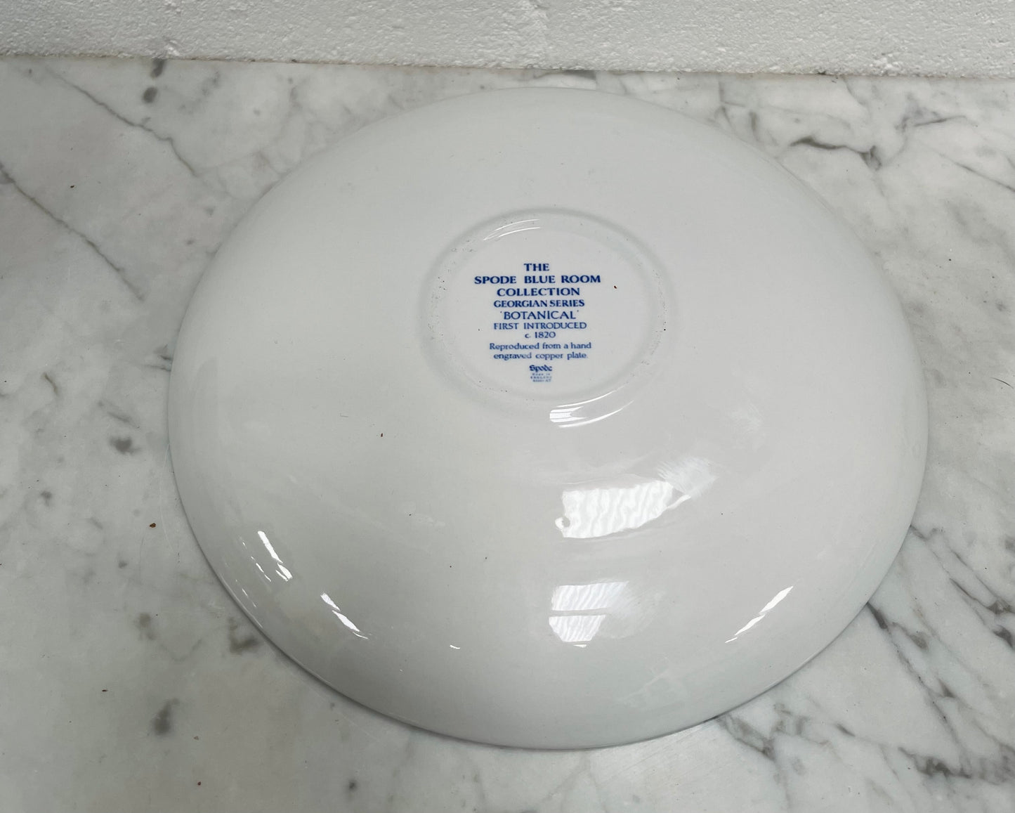 Spode Large Blue & White Cup and Saucer
