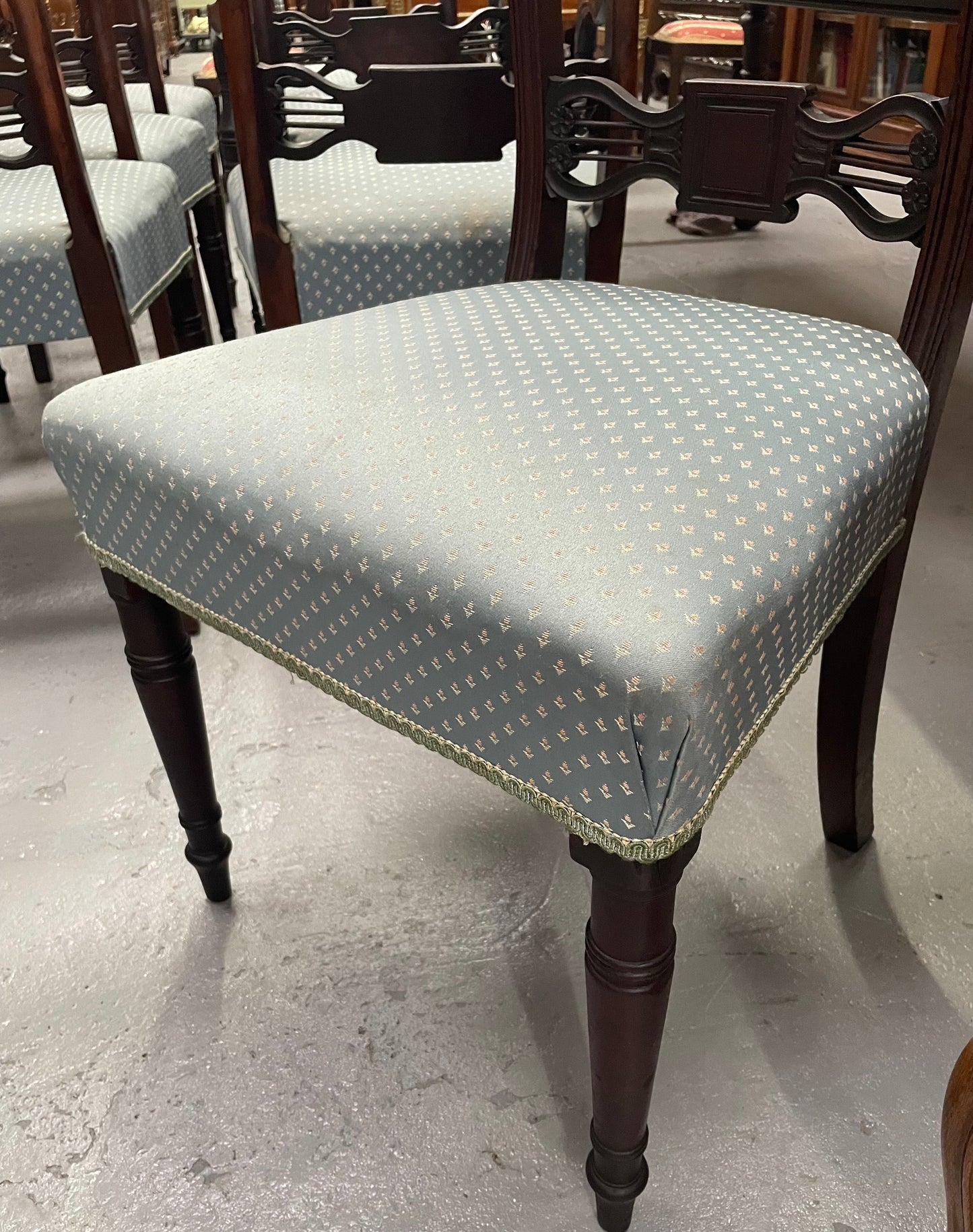 Set Of Eight Mahogany Georgian Dining Chairs