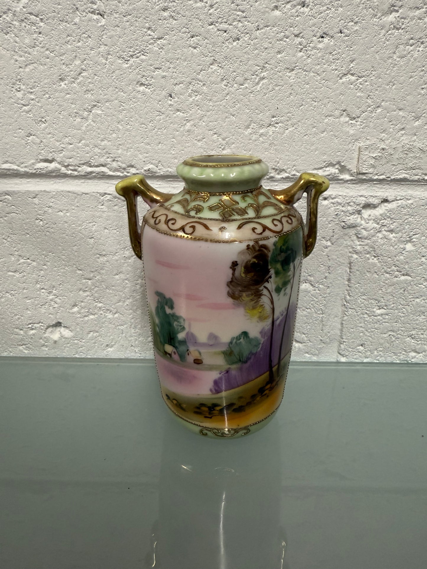 Antique Nippon Hand Painted Vase