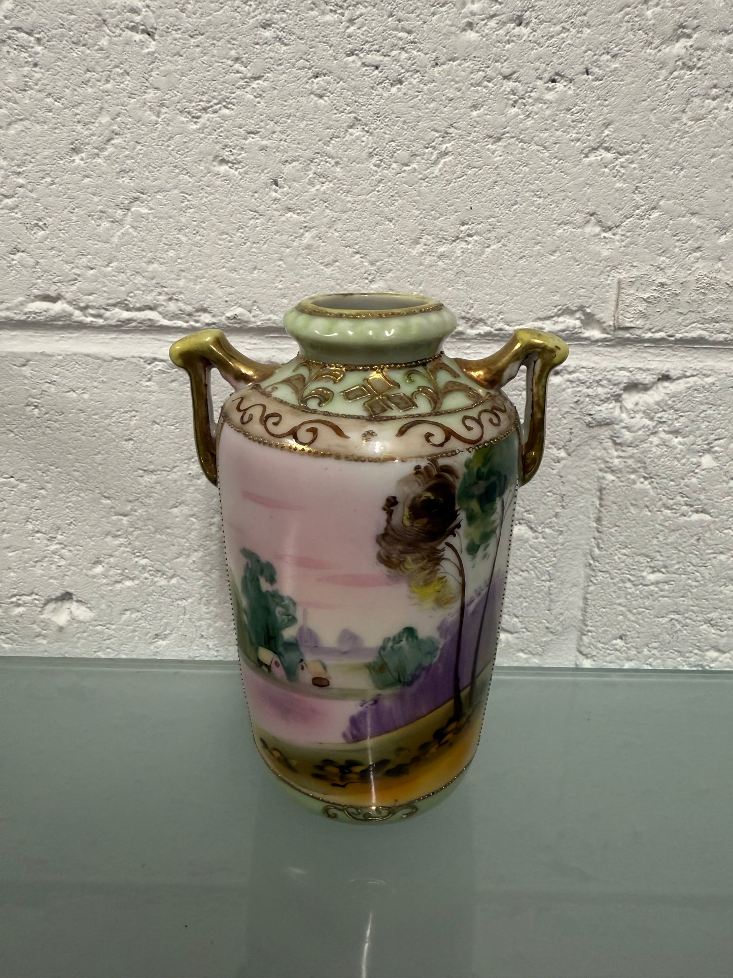 Antique Nippon Hand Painted Vase
