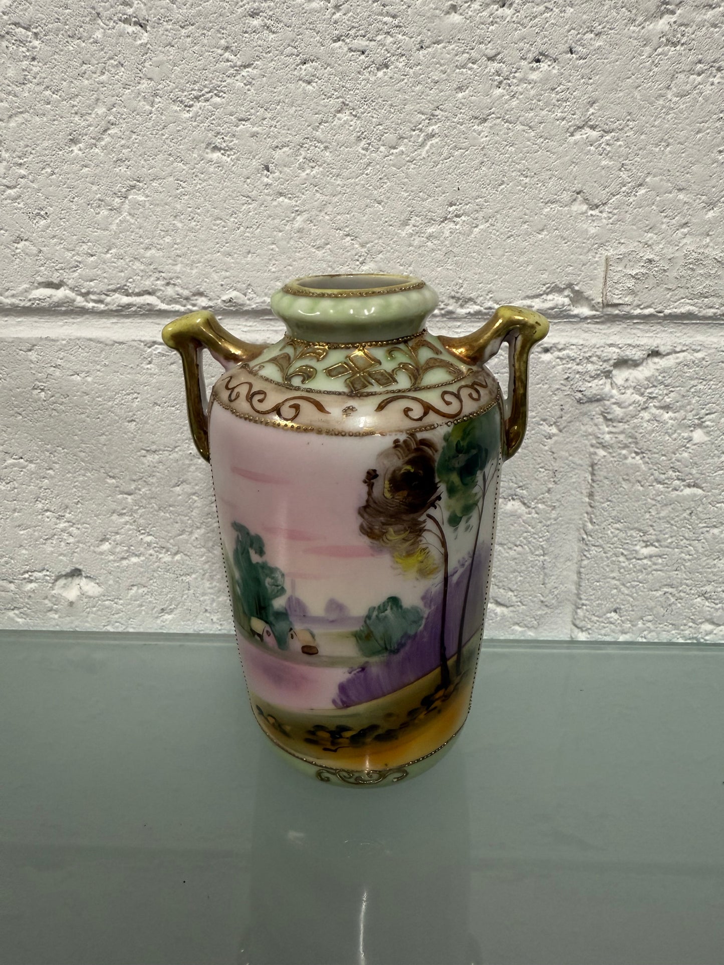 Antique Nippon Hand Painted Vase