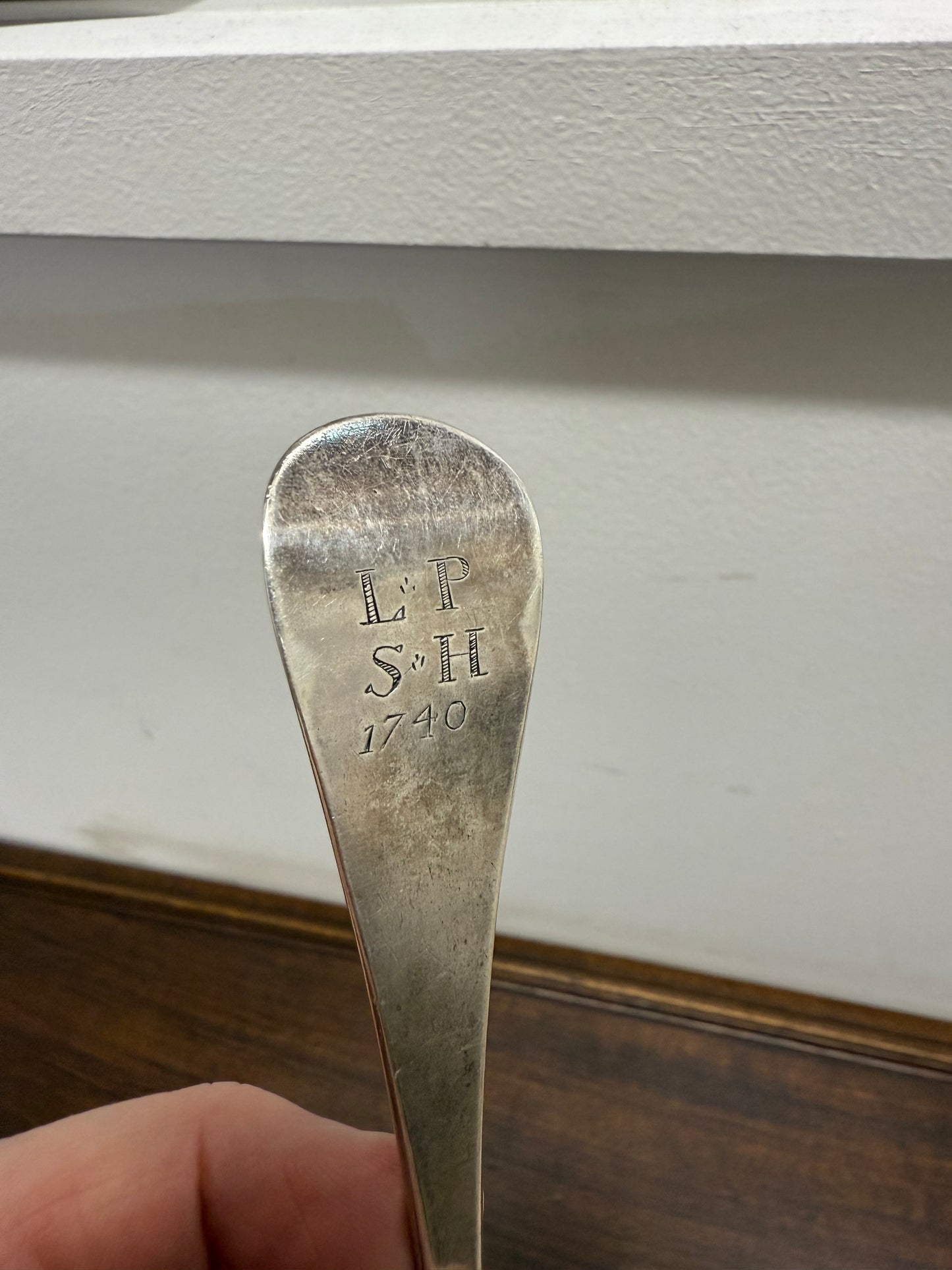 London Sterling Silver Rat Tail Serving Spoon Hallmarked for1622