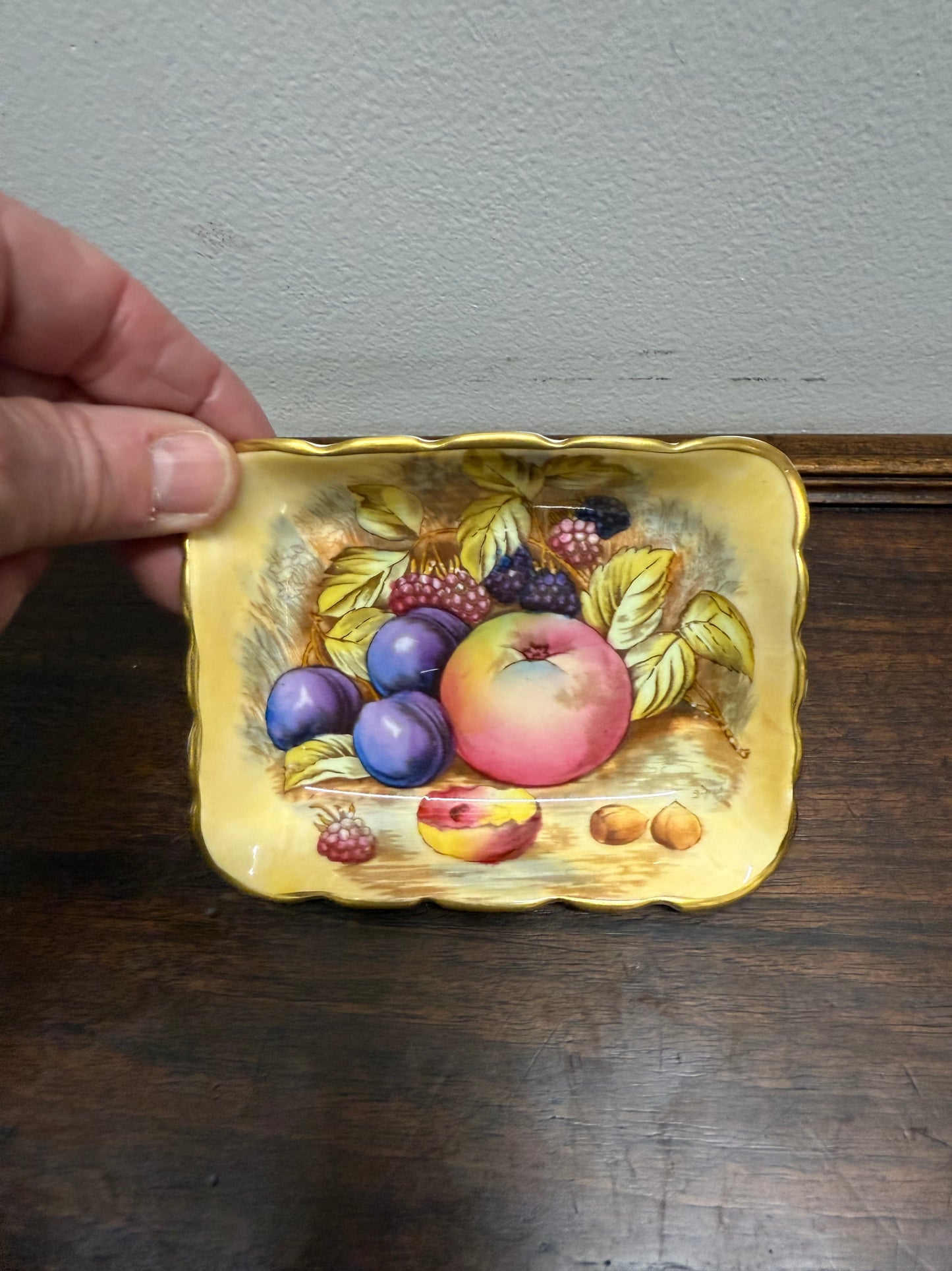 Vintage Aynsley Orchard Garden Dish