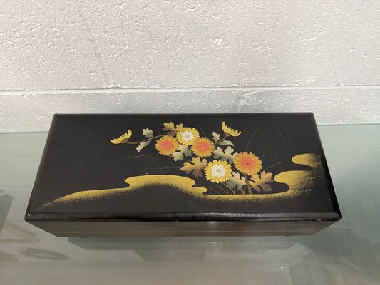 Vintage Japanese Lacquer Musical Jewellery Box