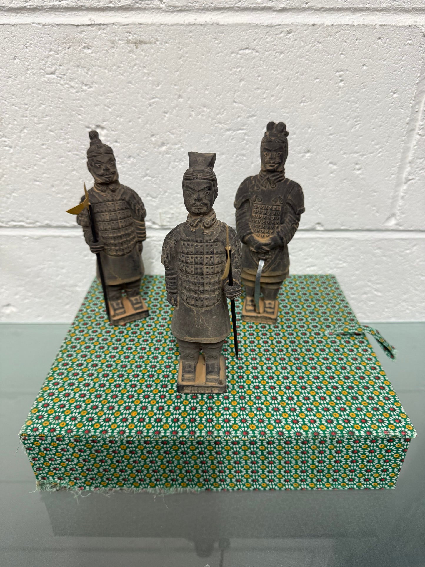 Set Of 3 Replica Terracotta Chinese Tomb Warriors