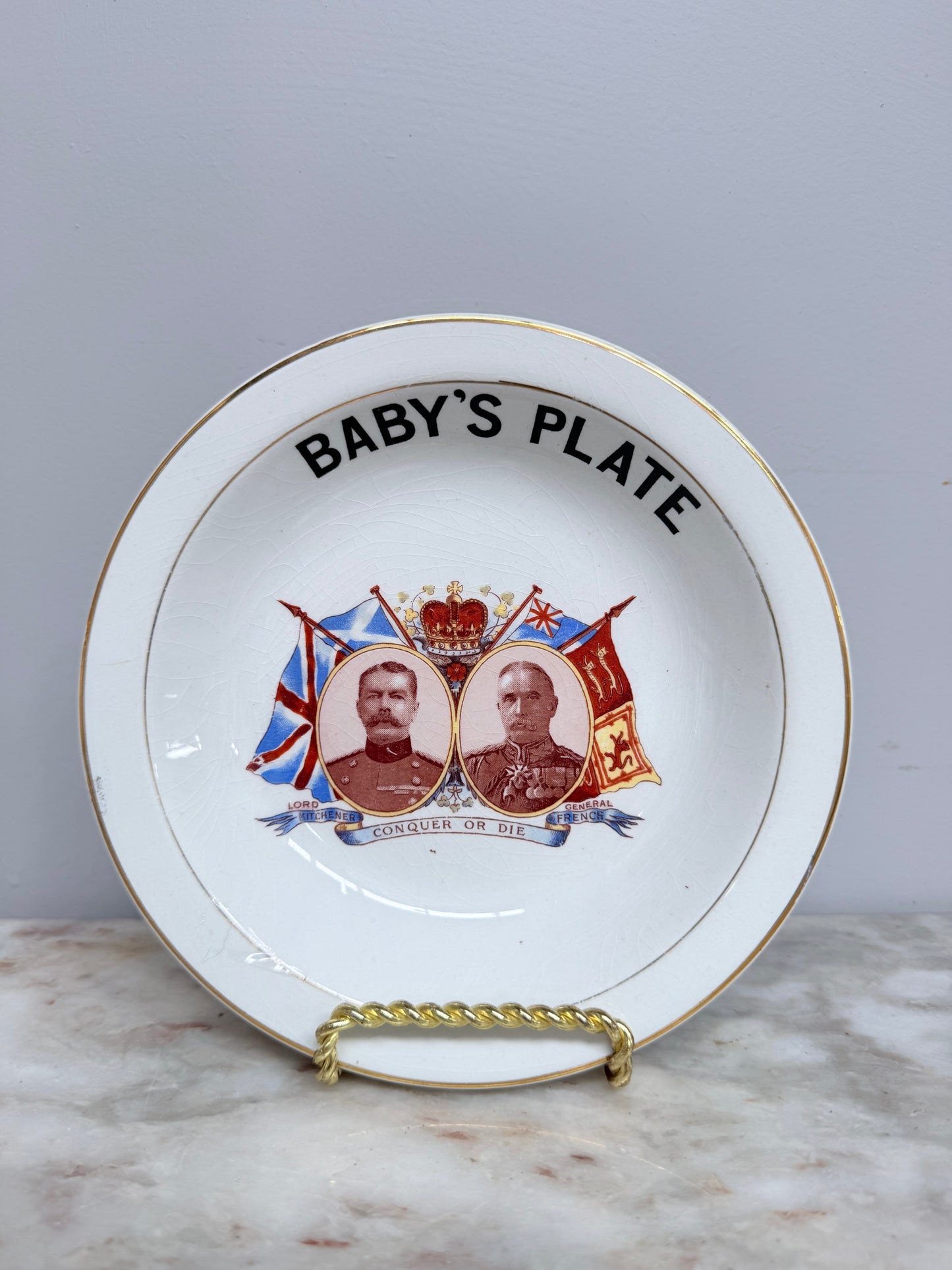 Empire Works Baby's Plate WWI