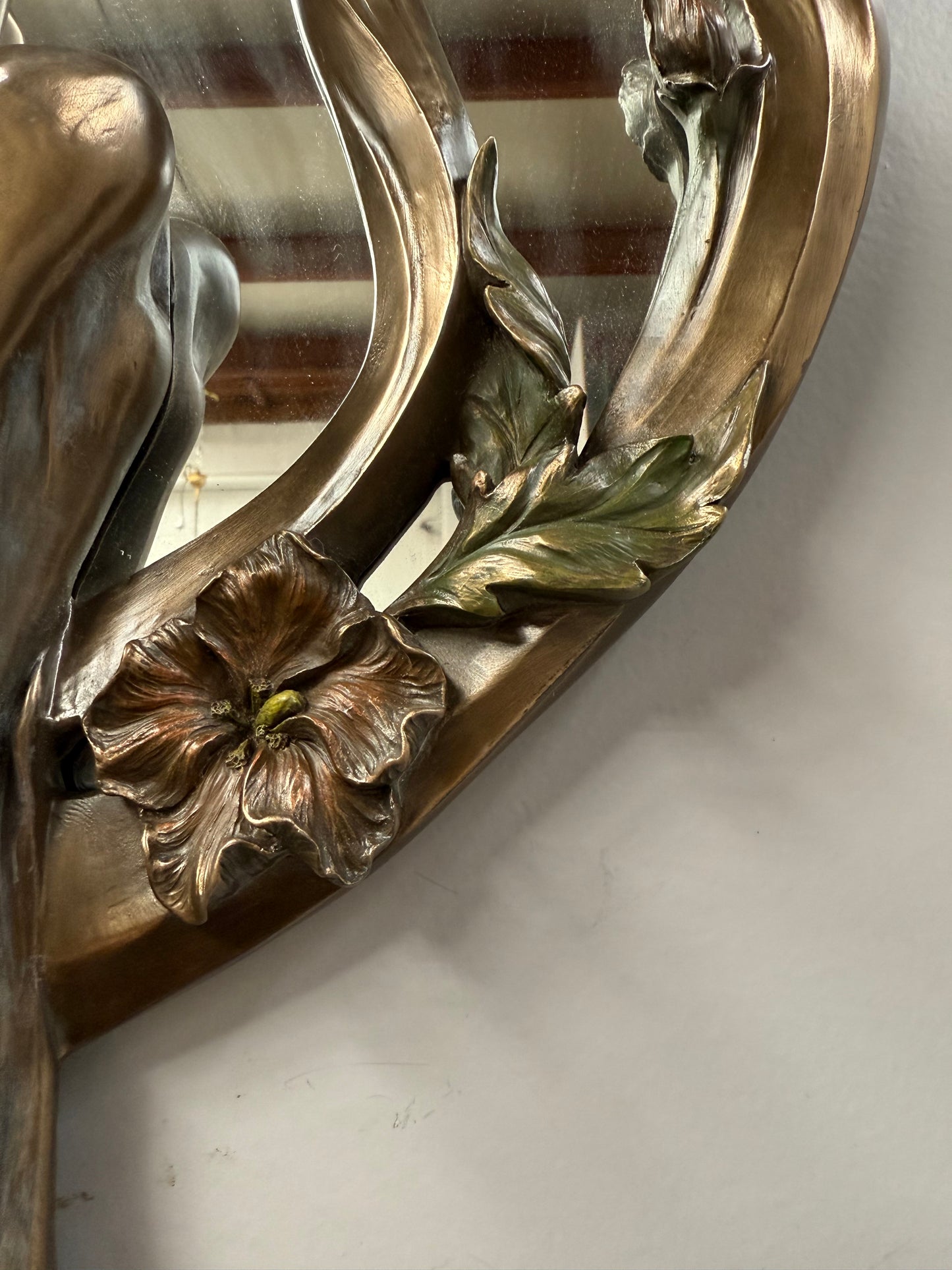 Charming Vintage Art Nouveau Style Mirror