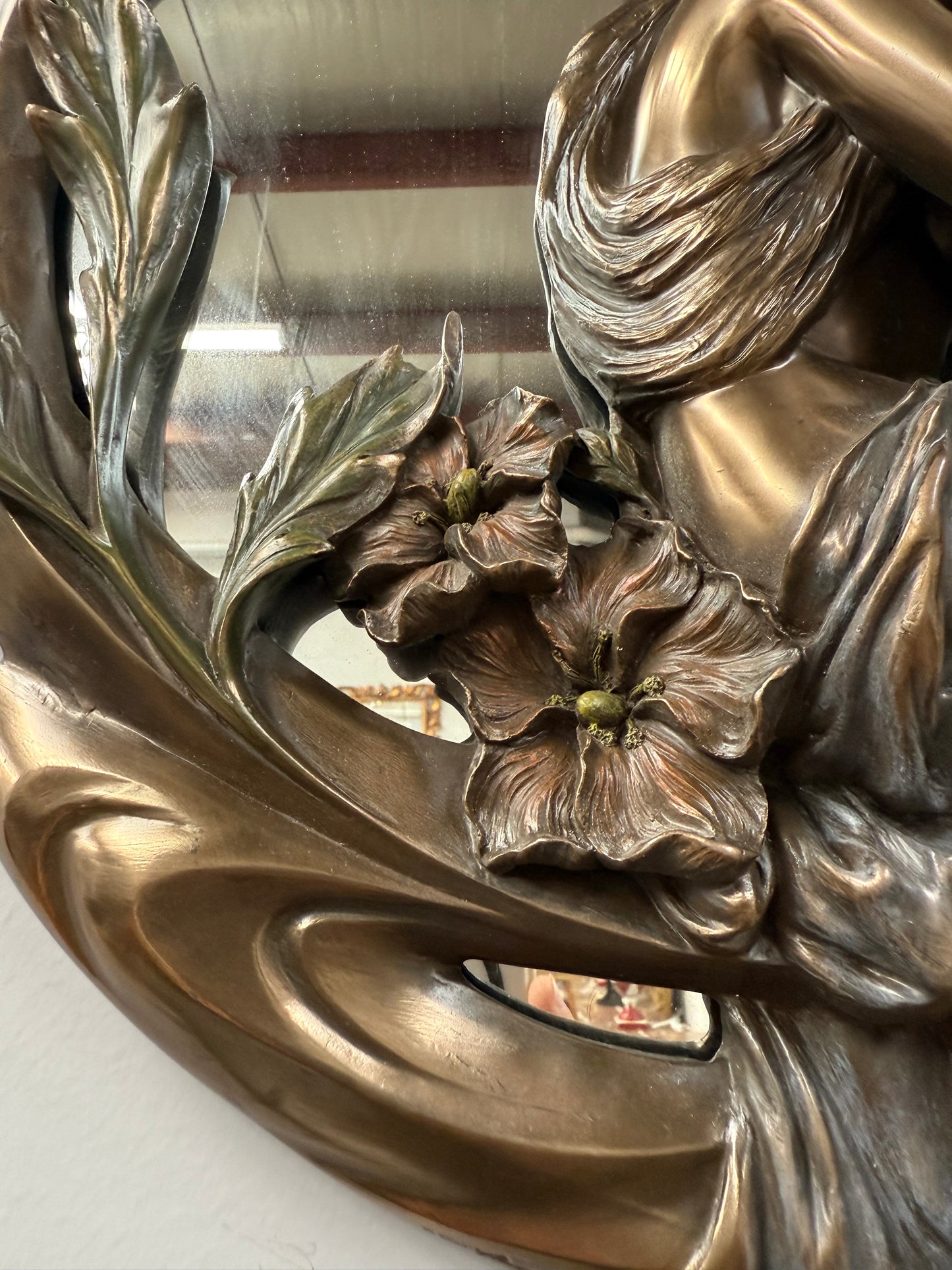 Charming Vintage Art Nouveau Style Mirror