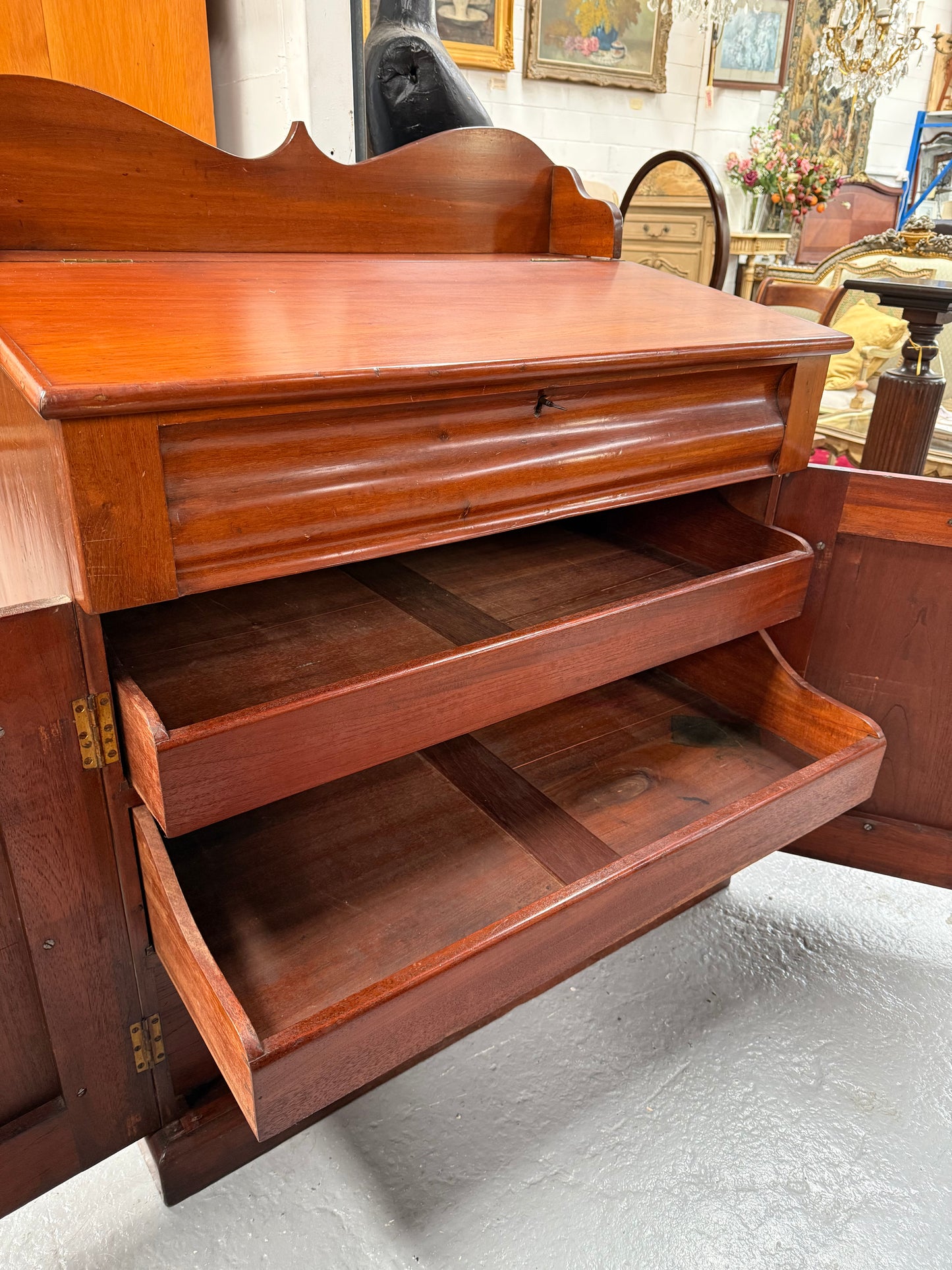 Australian Colonial Cedar Post Masters Desk