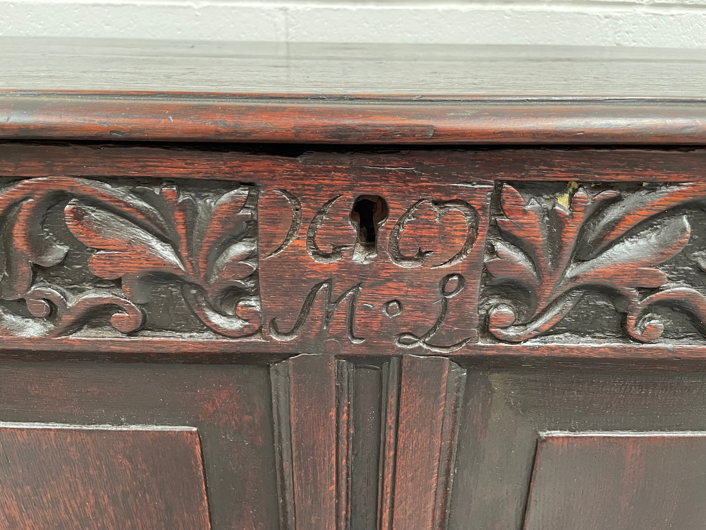 18th Century Oak Mule Trunk