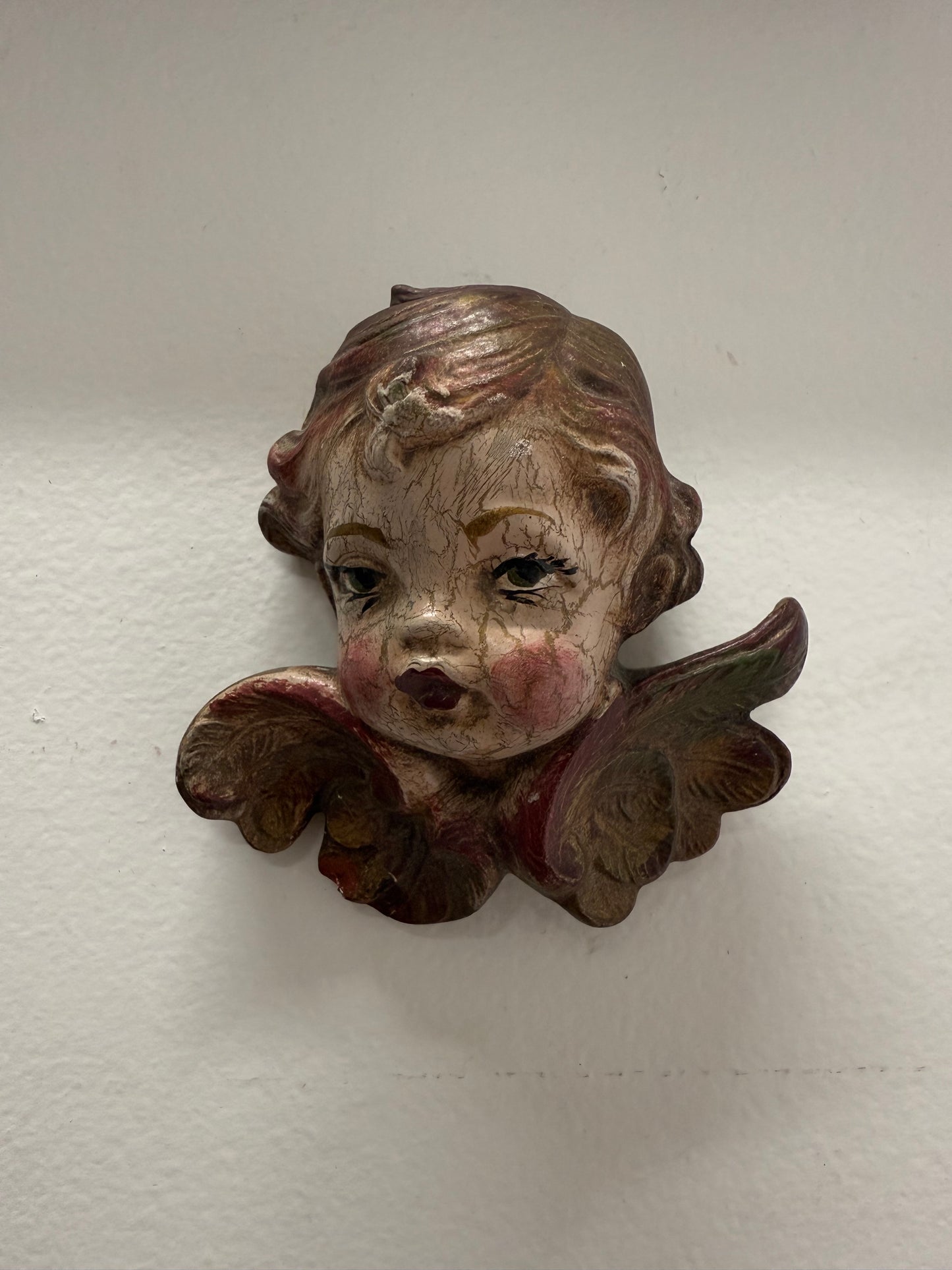 Vintage Cherub Wall Plaque