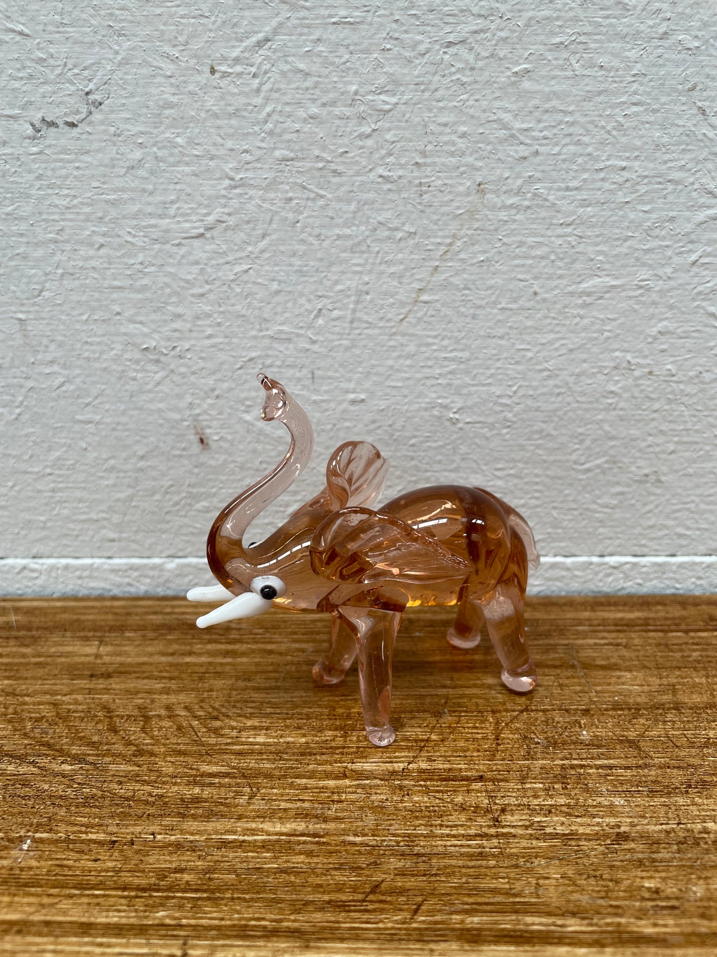 Vintage Art Glass Elephant Figure