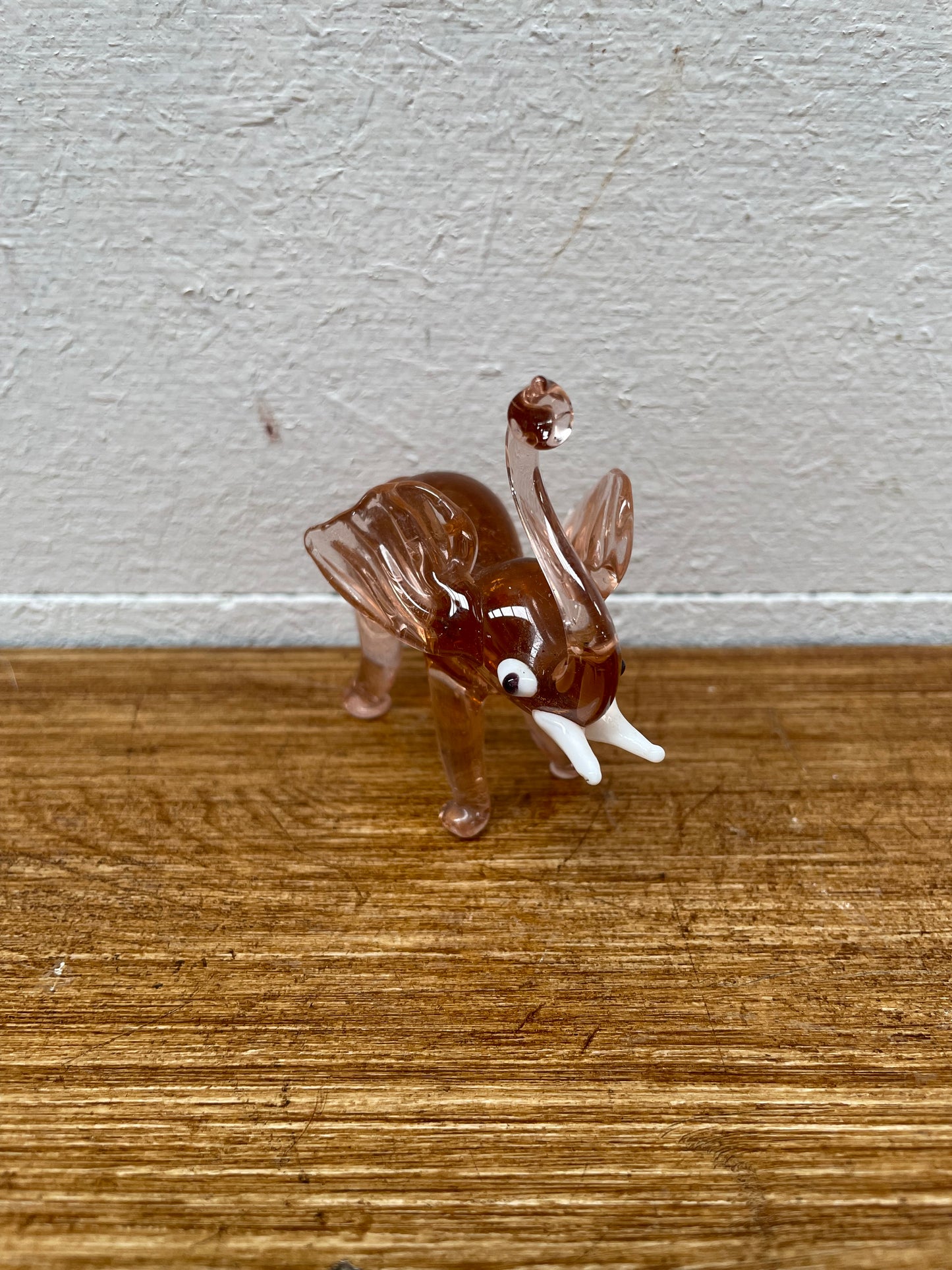 Vintage Art Glass Elephant Figure