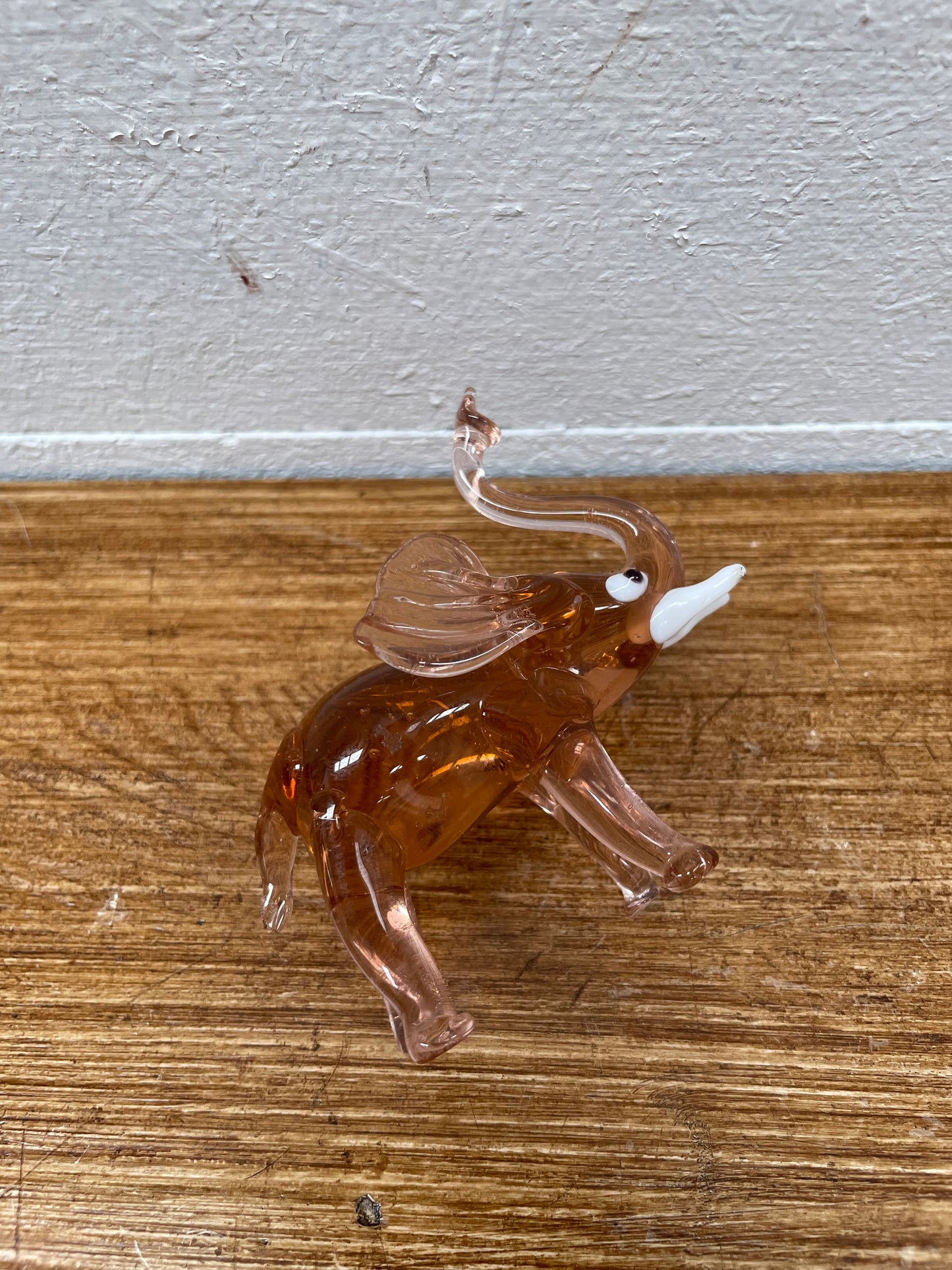 Vintage Art Glass Elephant Figure