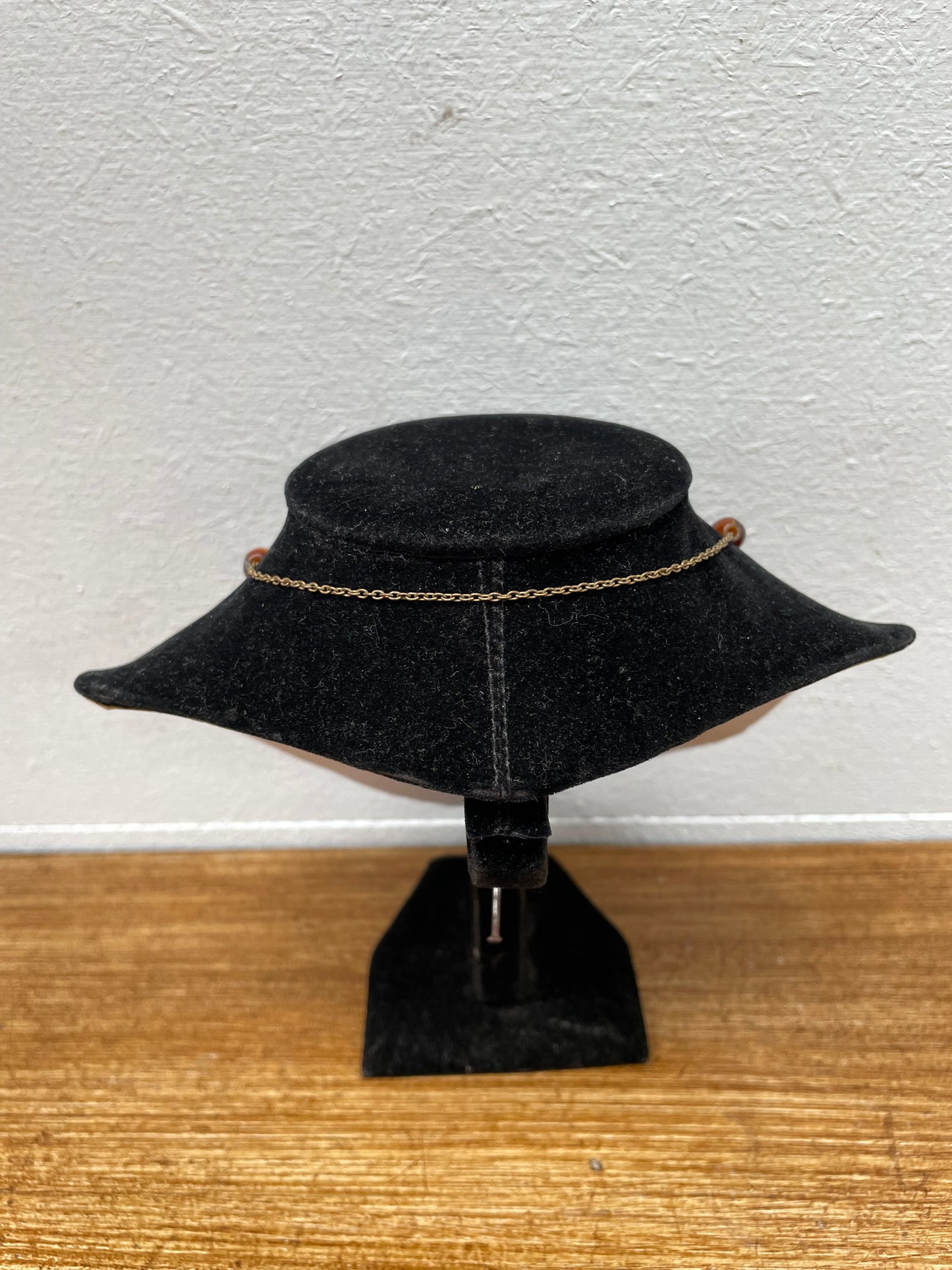 Vintage Amber Coloured Glass Worry/Prayer Beads