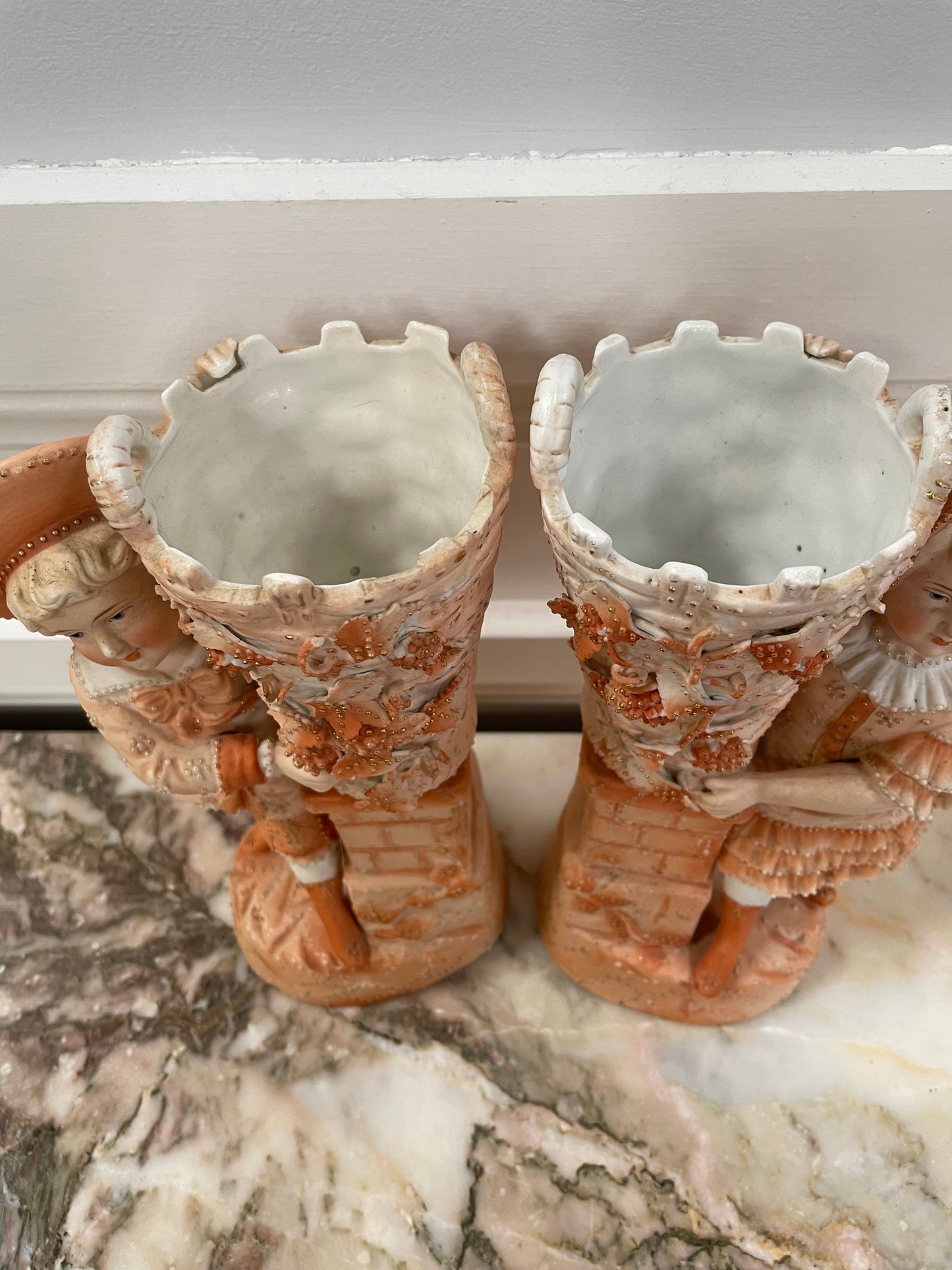 Pair of Late Victorian Bisque Figures