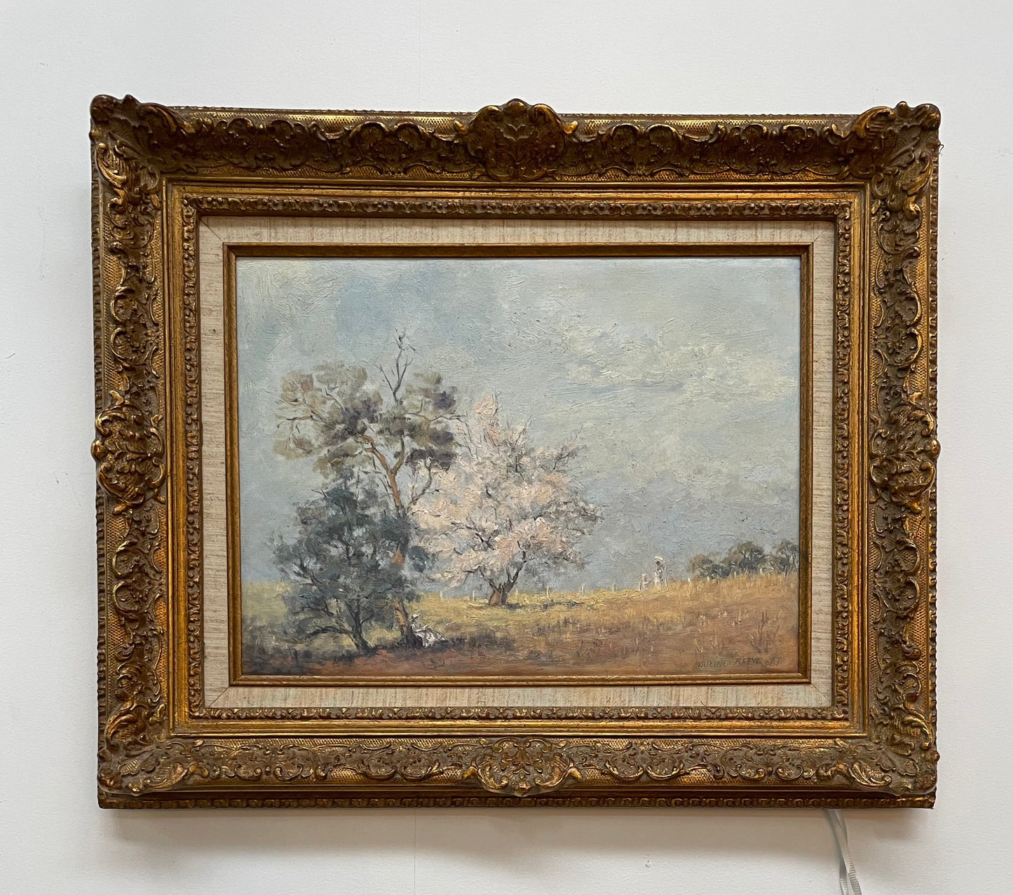 Beautiful Oil On Board Landscape Painting