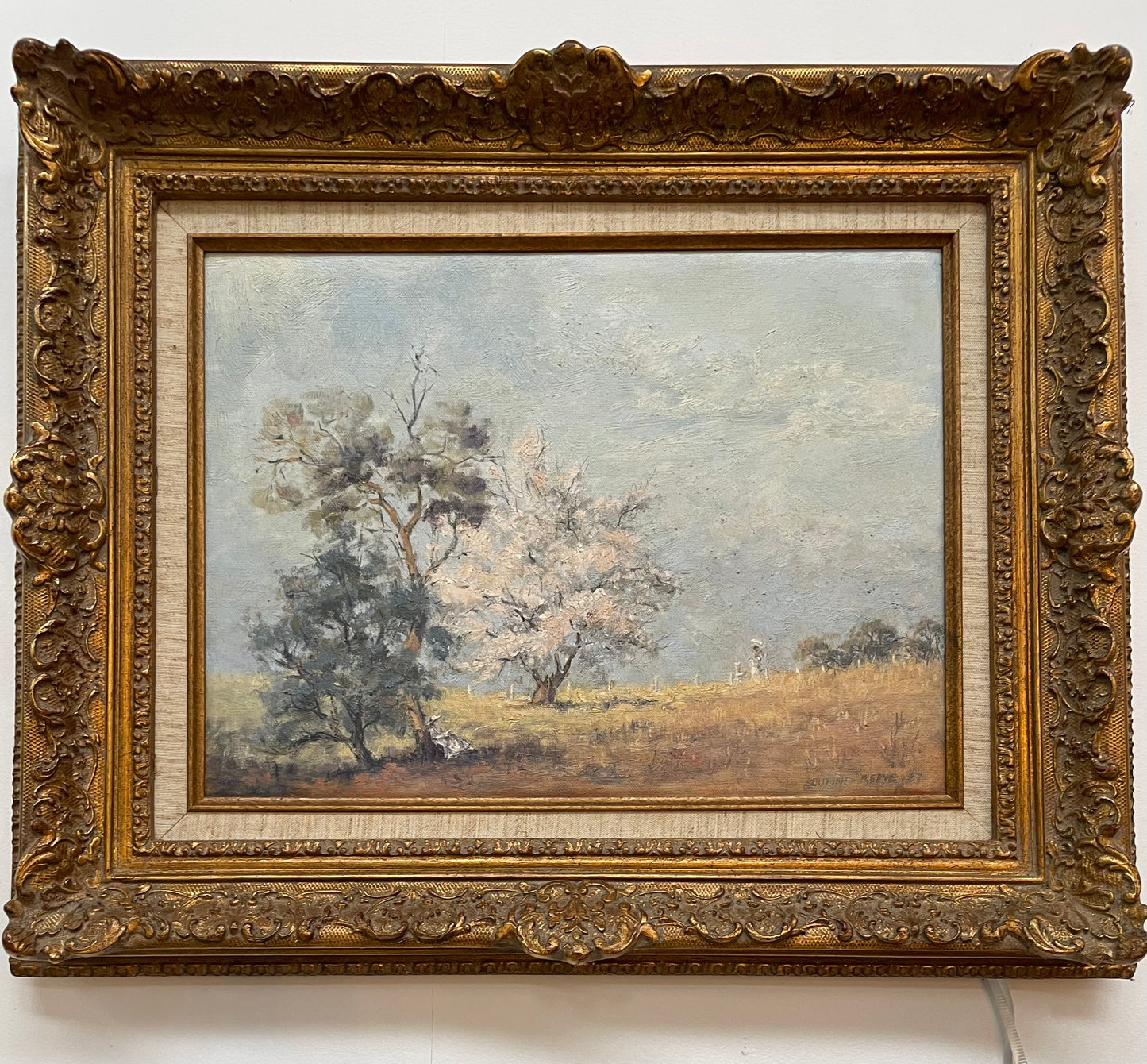 Beautiful Oil On Board Landscape Painting