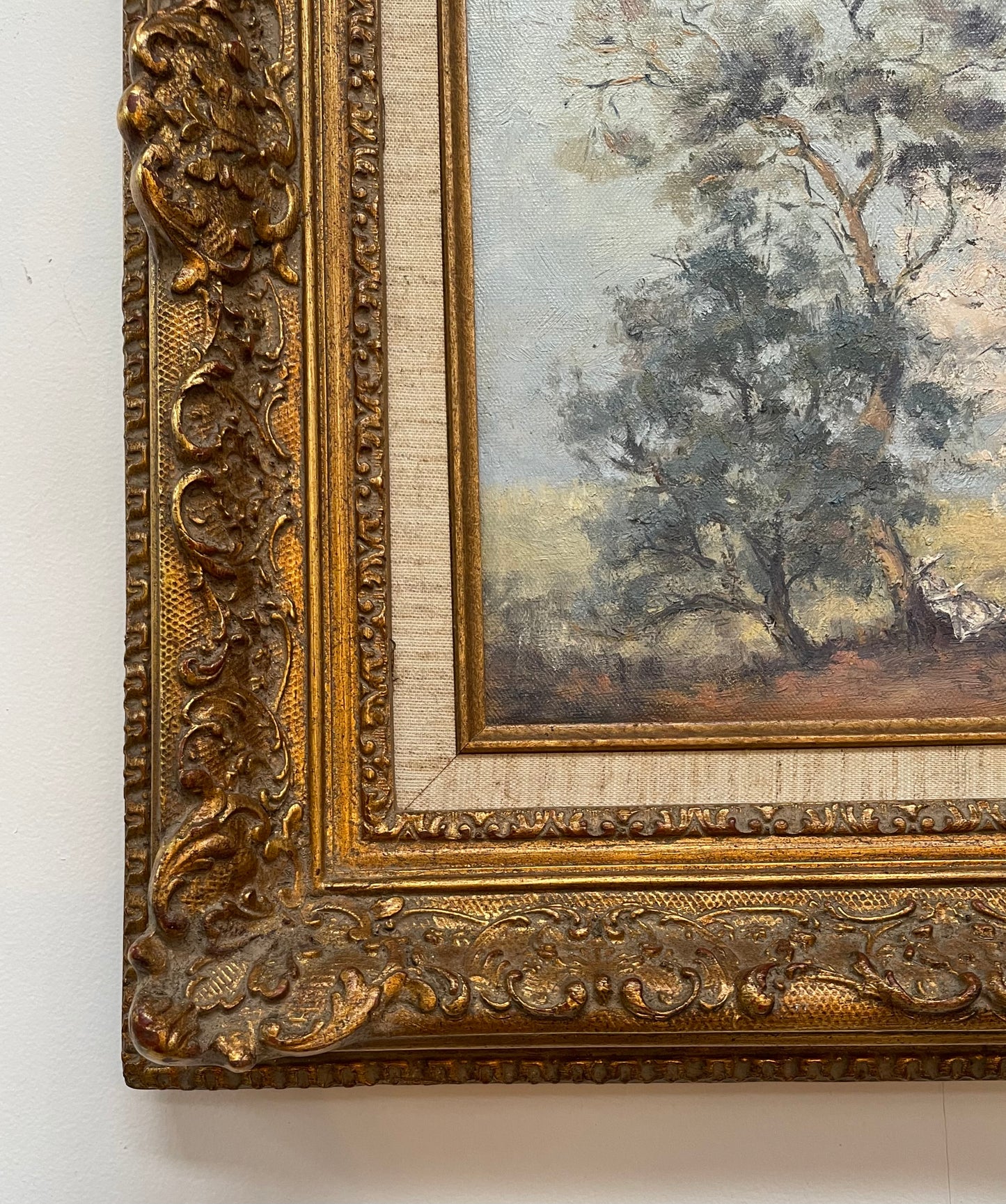Beautiful Oil On Board Landscape Painting