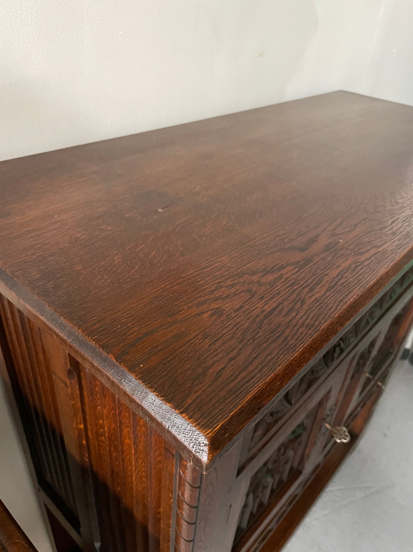 French Oak Gothic Style Buffet