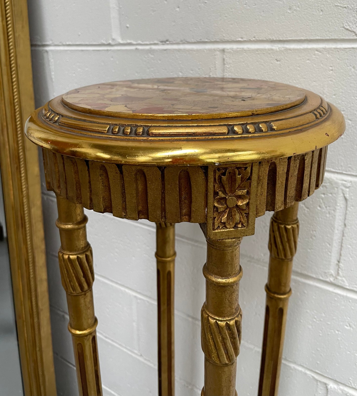 Stylish Art deco Marble Top Pedestal