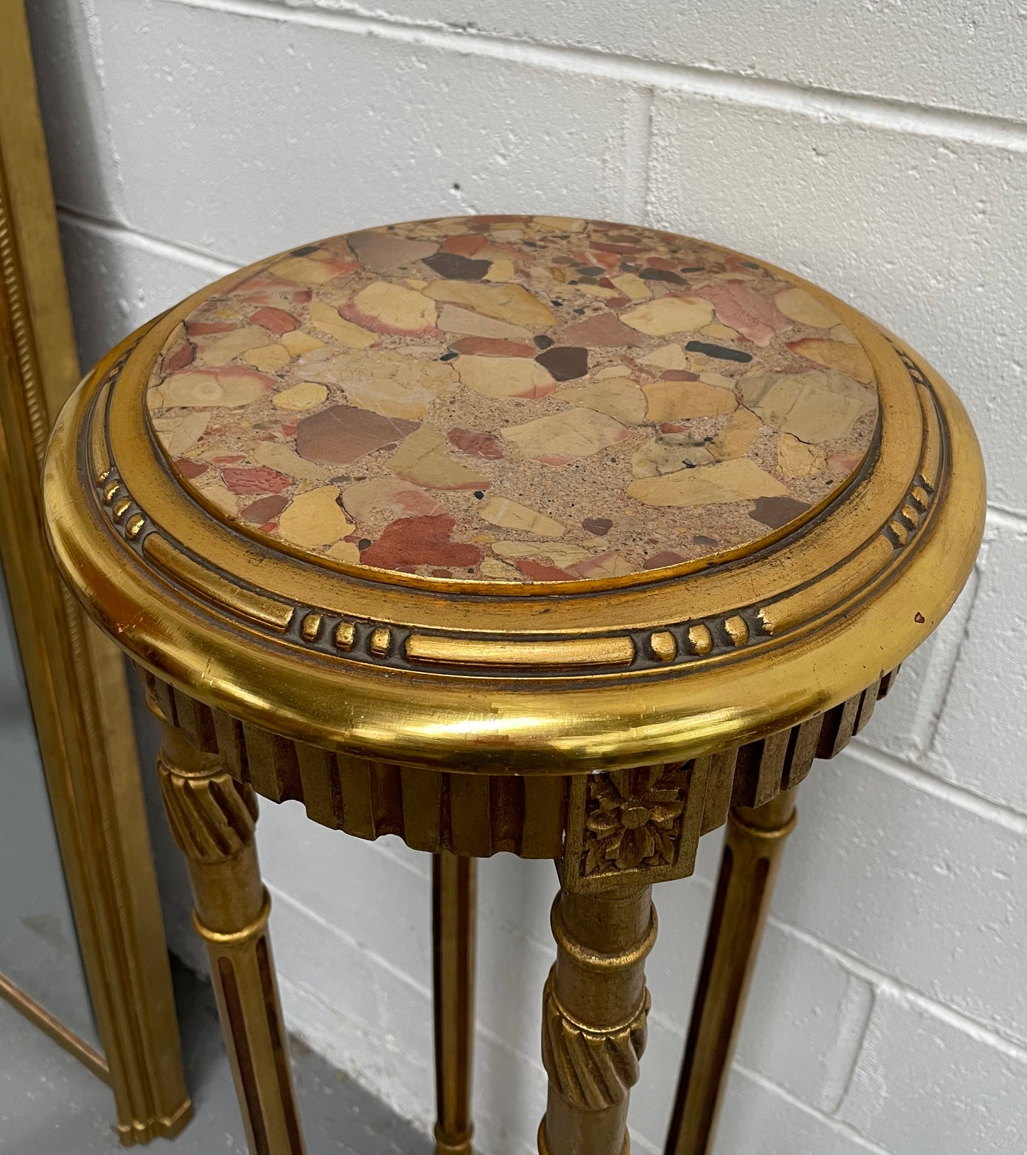 Stylish Art deco Marble Top Pedestal
