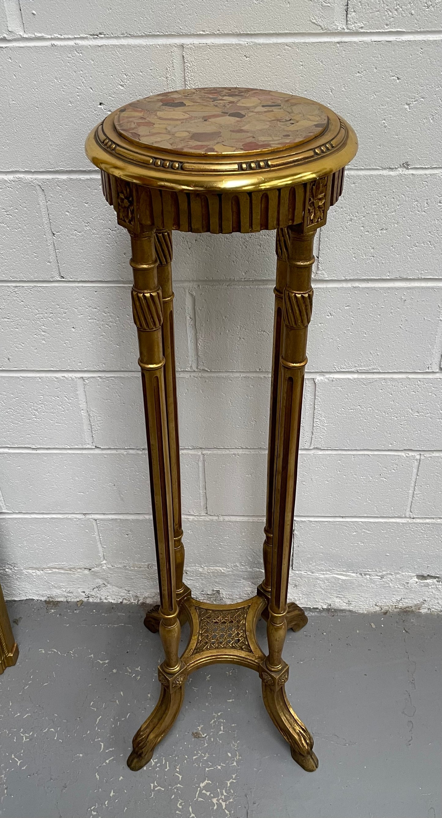 Stylish Art deco Marble Top Pedestal