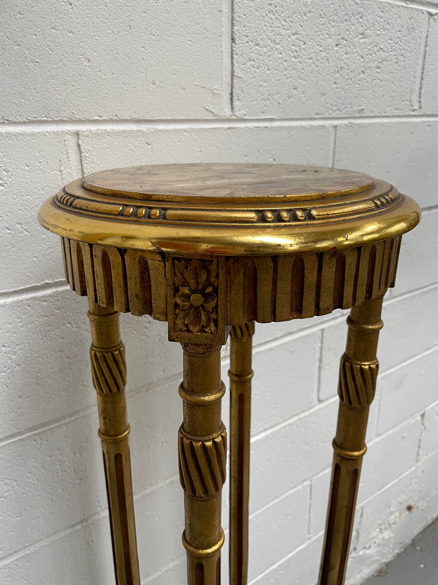 Stylish Art deco Marble Top Pedestal