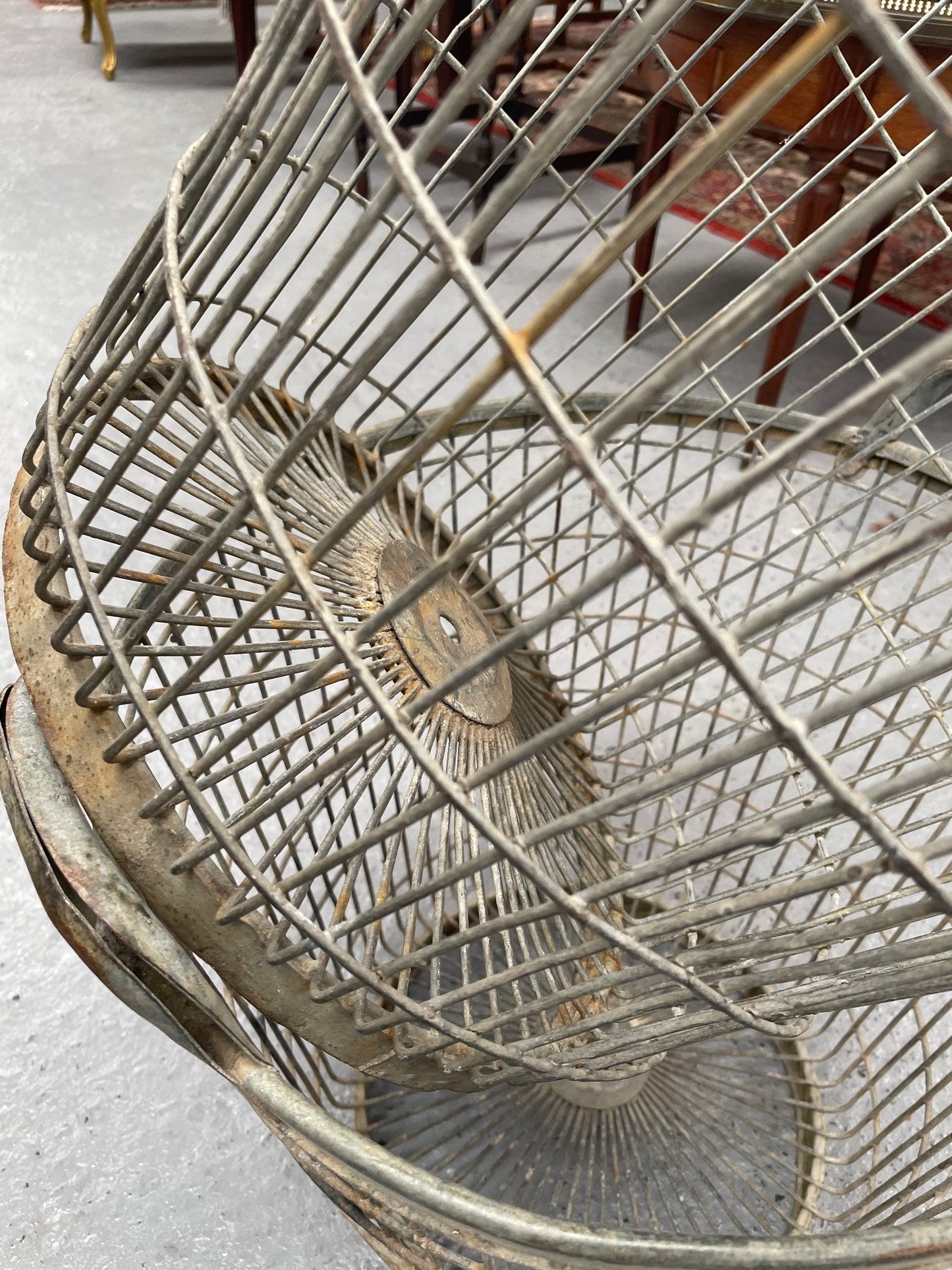Lovely Rustic French Harvest Wire Baskets in good condition. Please see photos as they form part of the description. There are 2 available in this size. Price is for