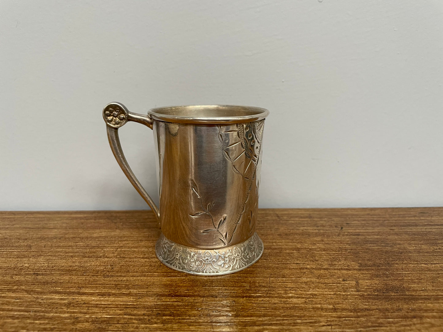 Good Quality Victorian Silver Plate Christening Cup