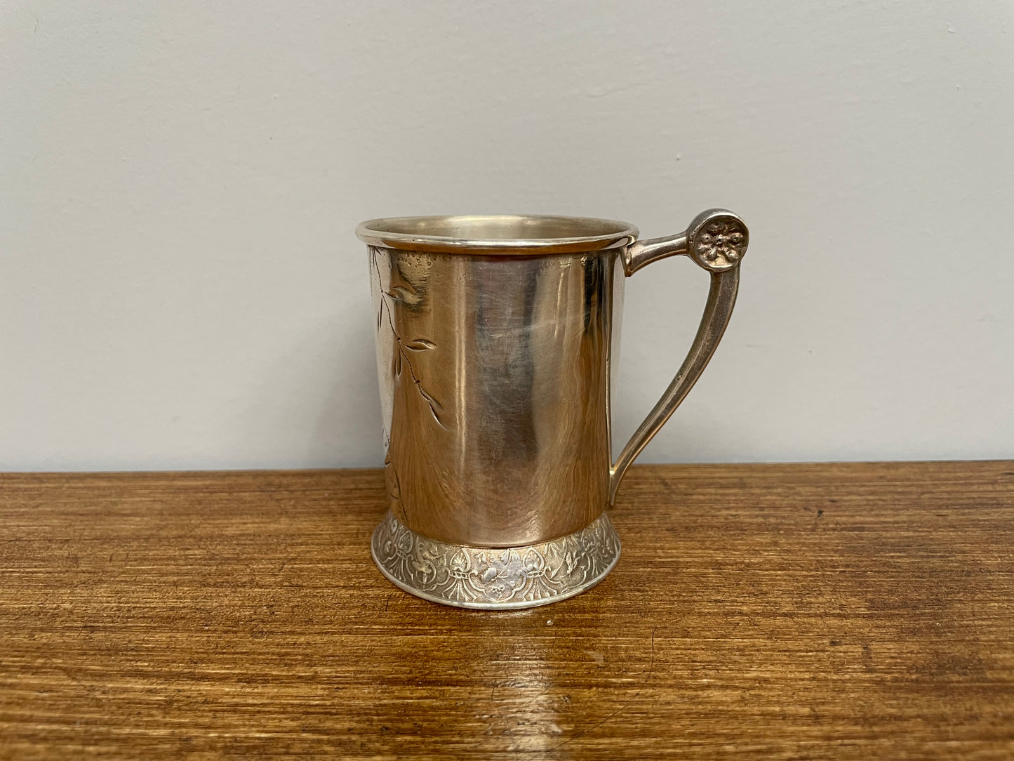 Good Quality Victorian Silver Plate Christening Cup