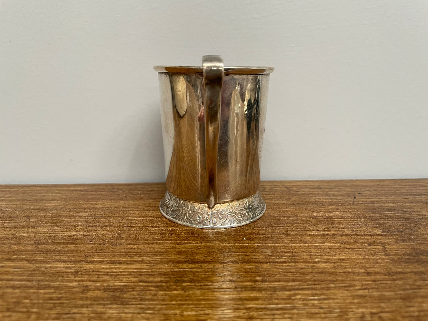 Good Quality Victorian Silver Plate Christening Cup