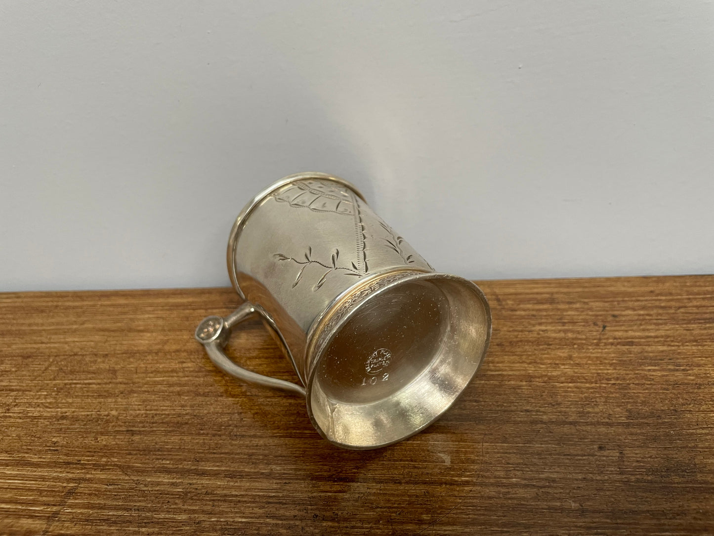 Good Quality Victorian Silver Plate Christening Cup