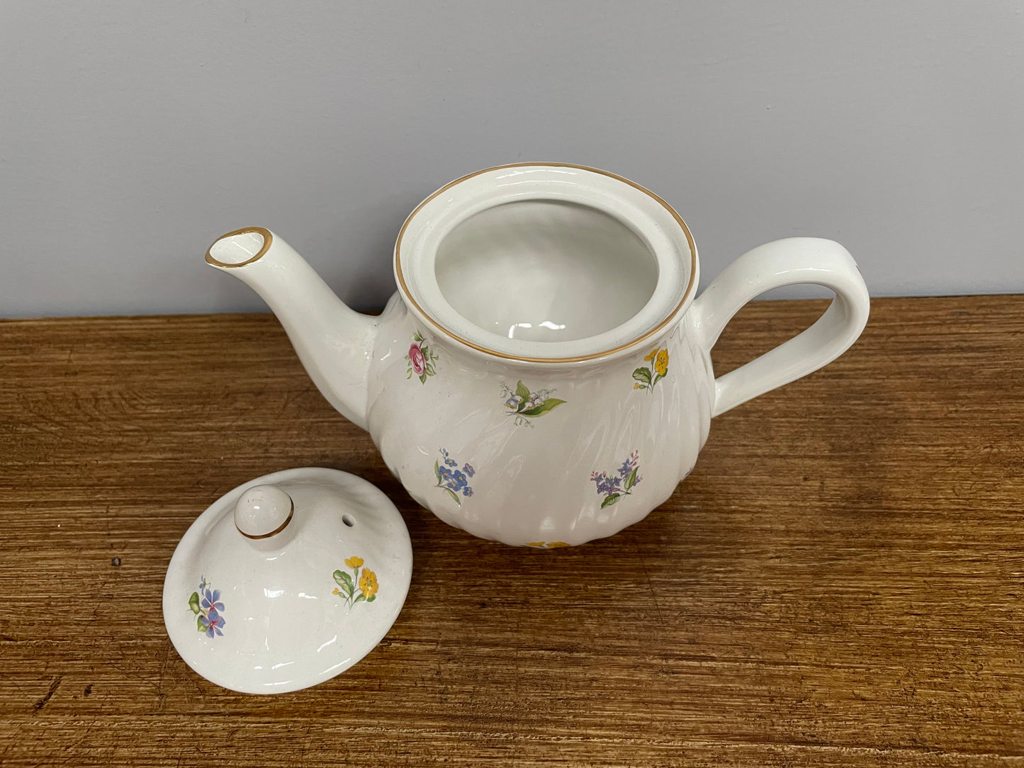 Pretty Arthur Wood & Sons small teapot depicting sprays of flowers. In good original condition.
