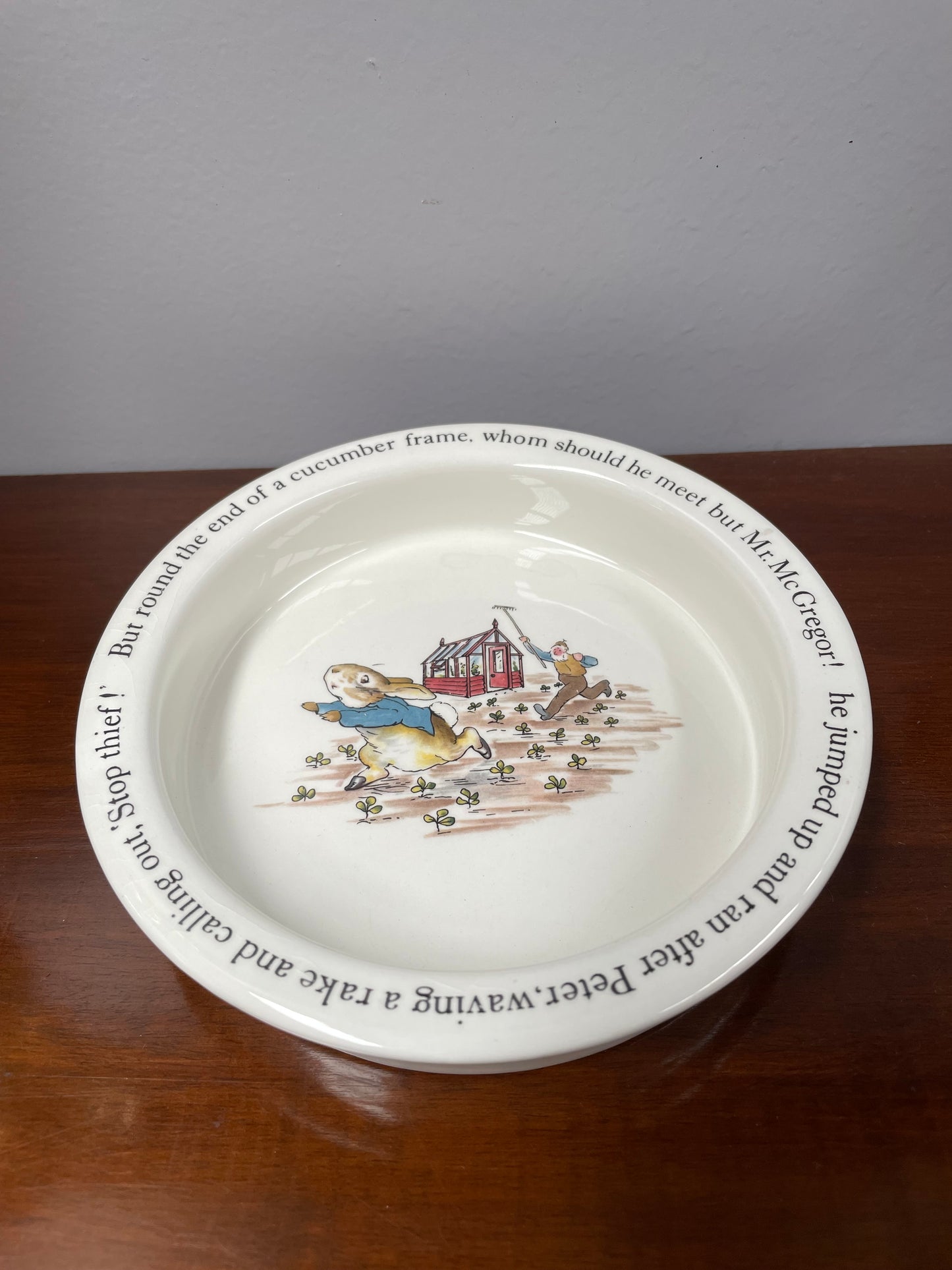 Vintage Wedgwood Peter Rabbit Beatrix Potter Children's Bowl Dish