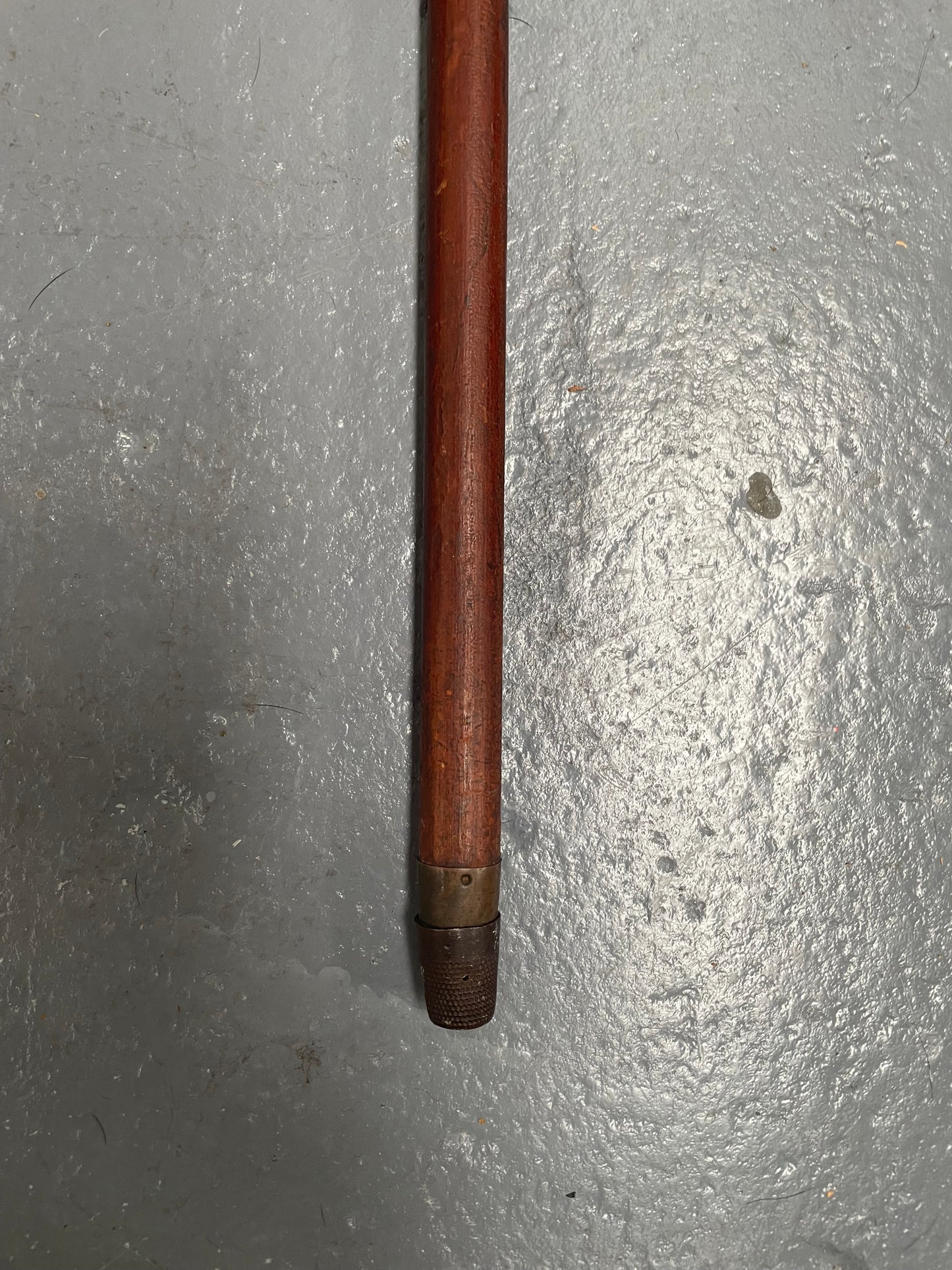 Antique Walking Stick With a Bone Handle EPNS Engraved Mount