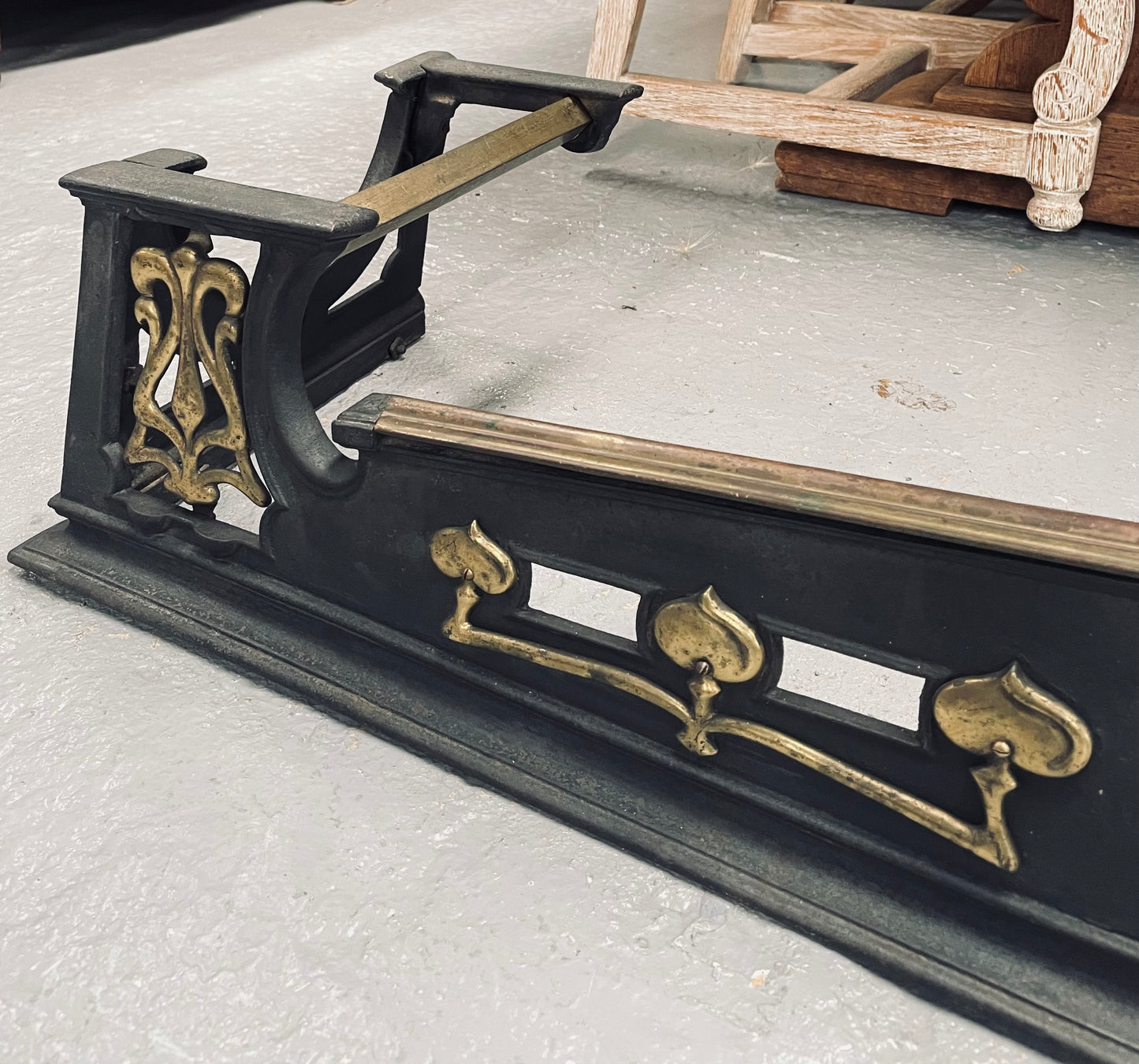 Stunning French Bronze 19 Century Fire Fender