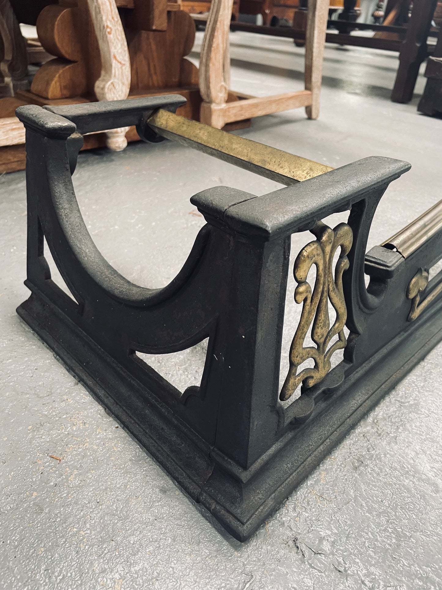 Stunning French Bronze 19 Century Fire Fender