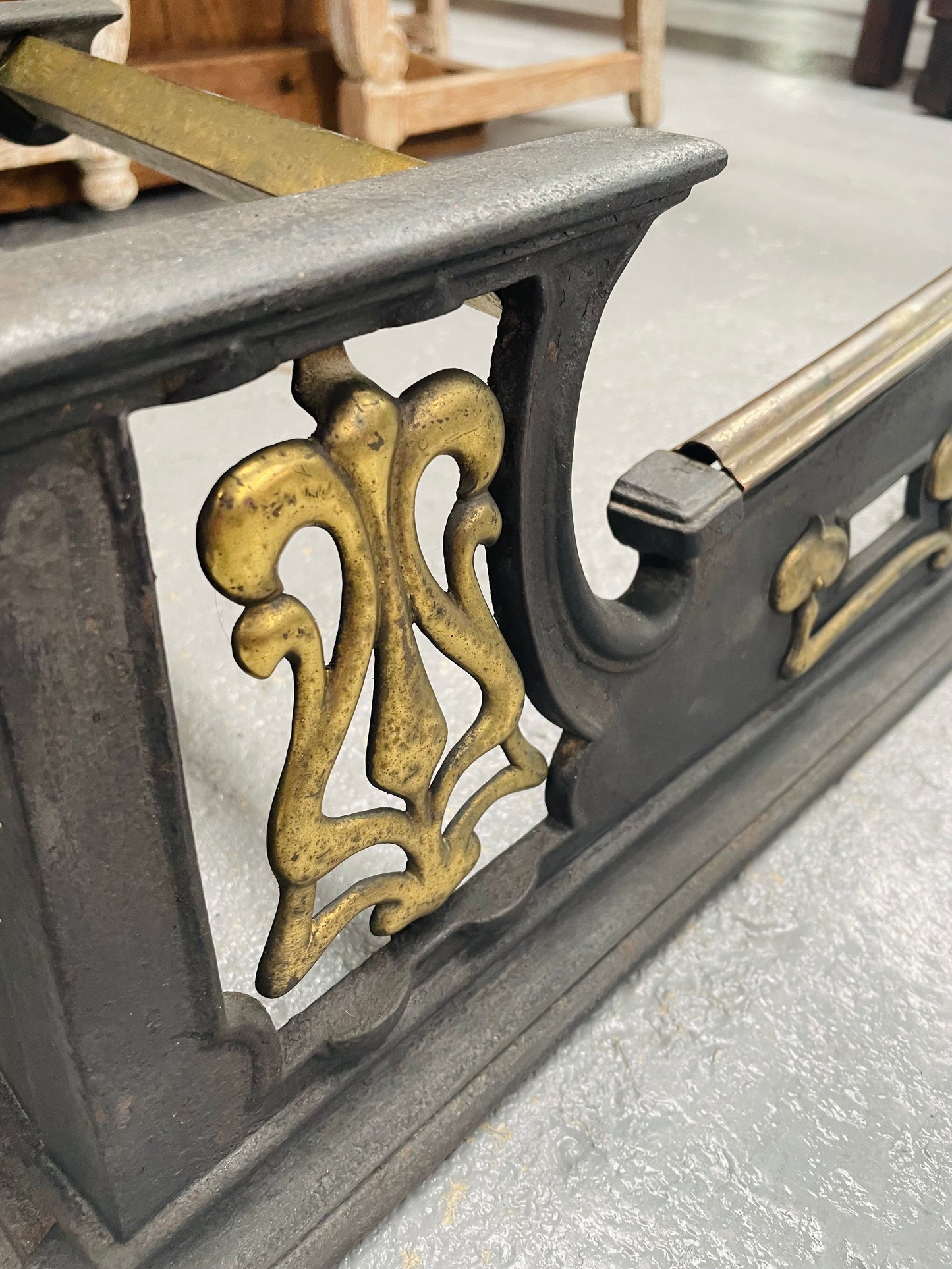Stunning French Bronze 19 Century Fire Fender