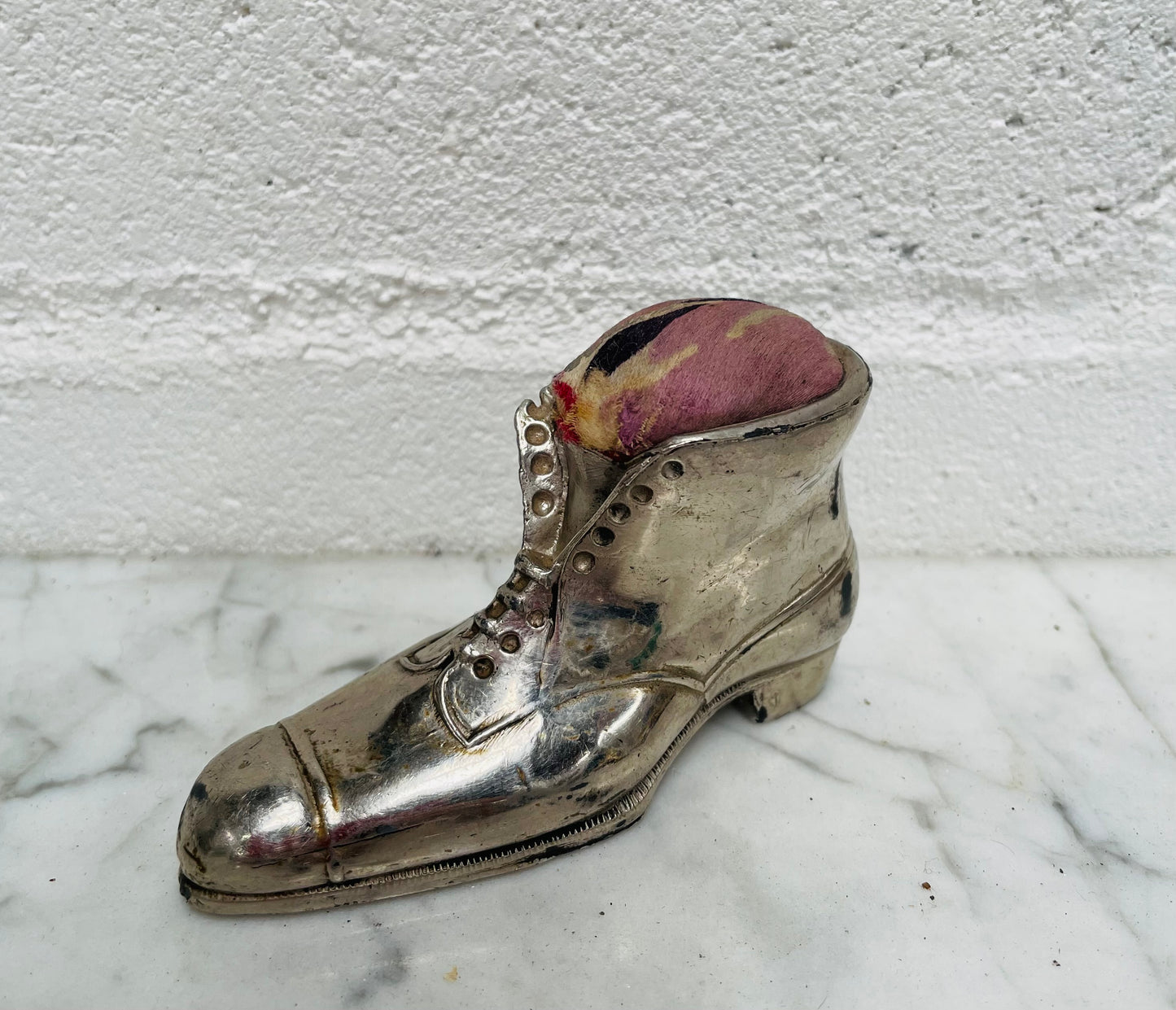 Edwardian Novelty Metal Shoe Pin Holder