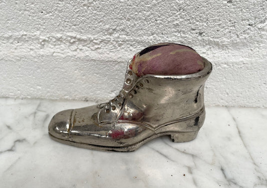 Edwardian Novelty Metal Shoe Pin Holder