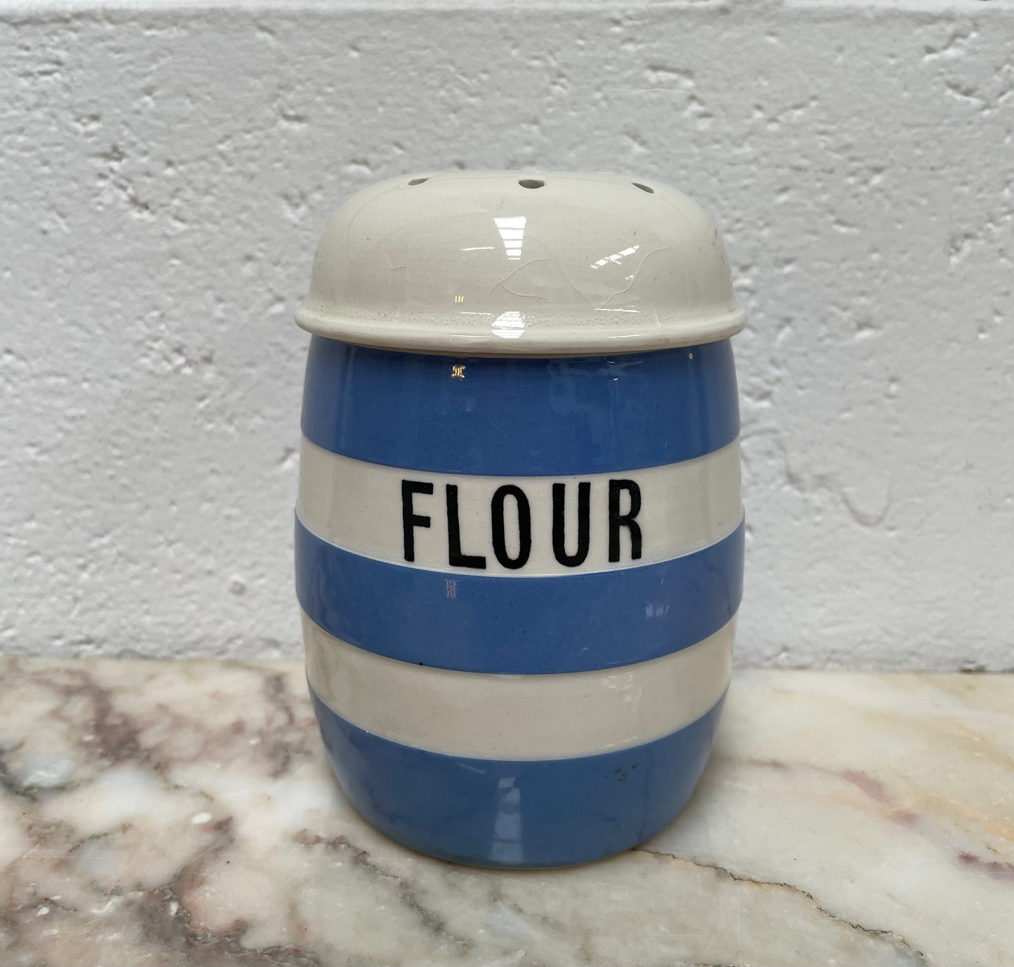 Vintage TG Green Cornishware Flour Shaker