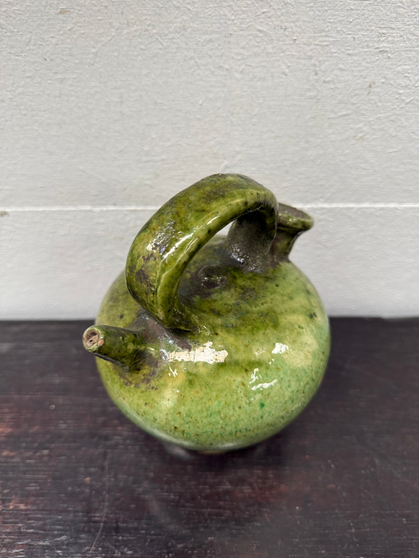 Vintage French/Spanish Crucile Oil Jar C1900
