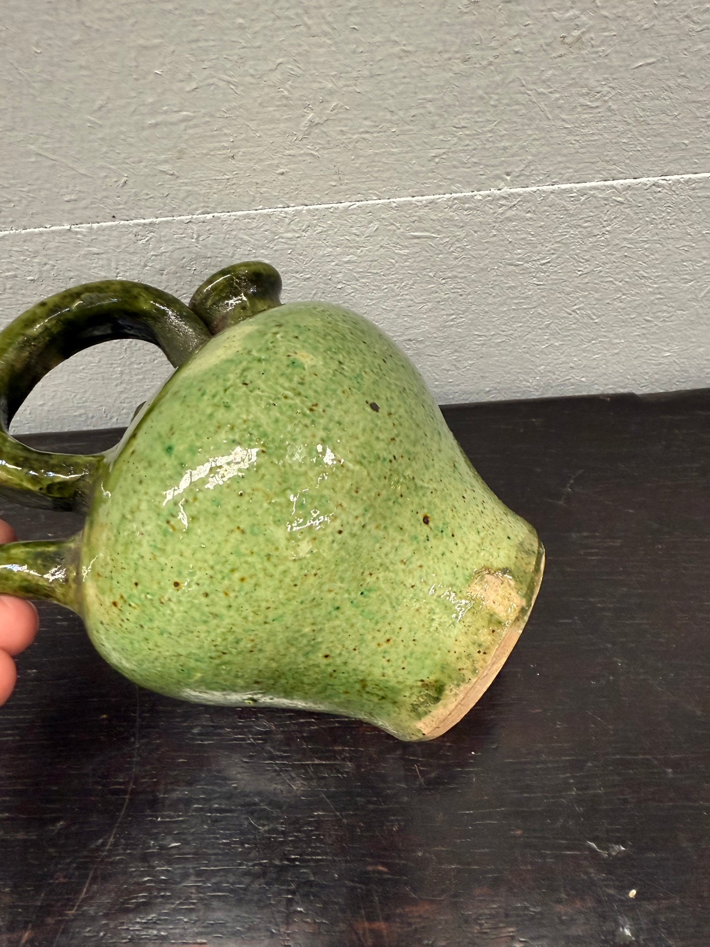 Vintage French/Spanish Crucile Oil Jar C1900
