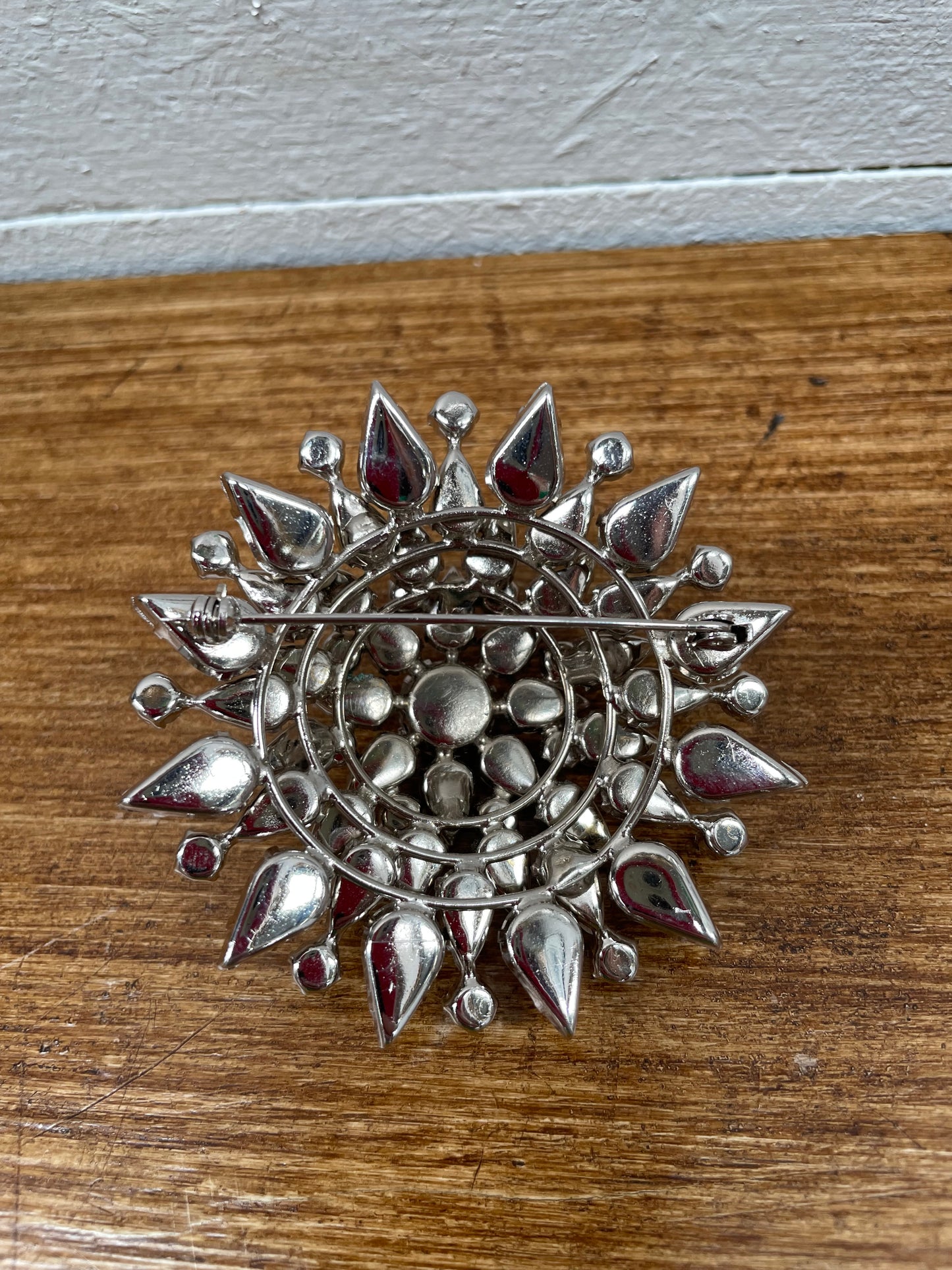 Vintage Art Deco Style Rhinestone Brooch