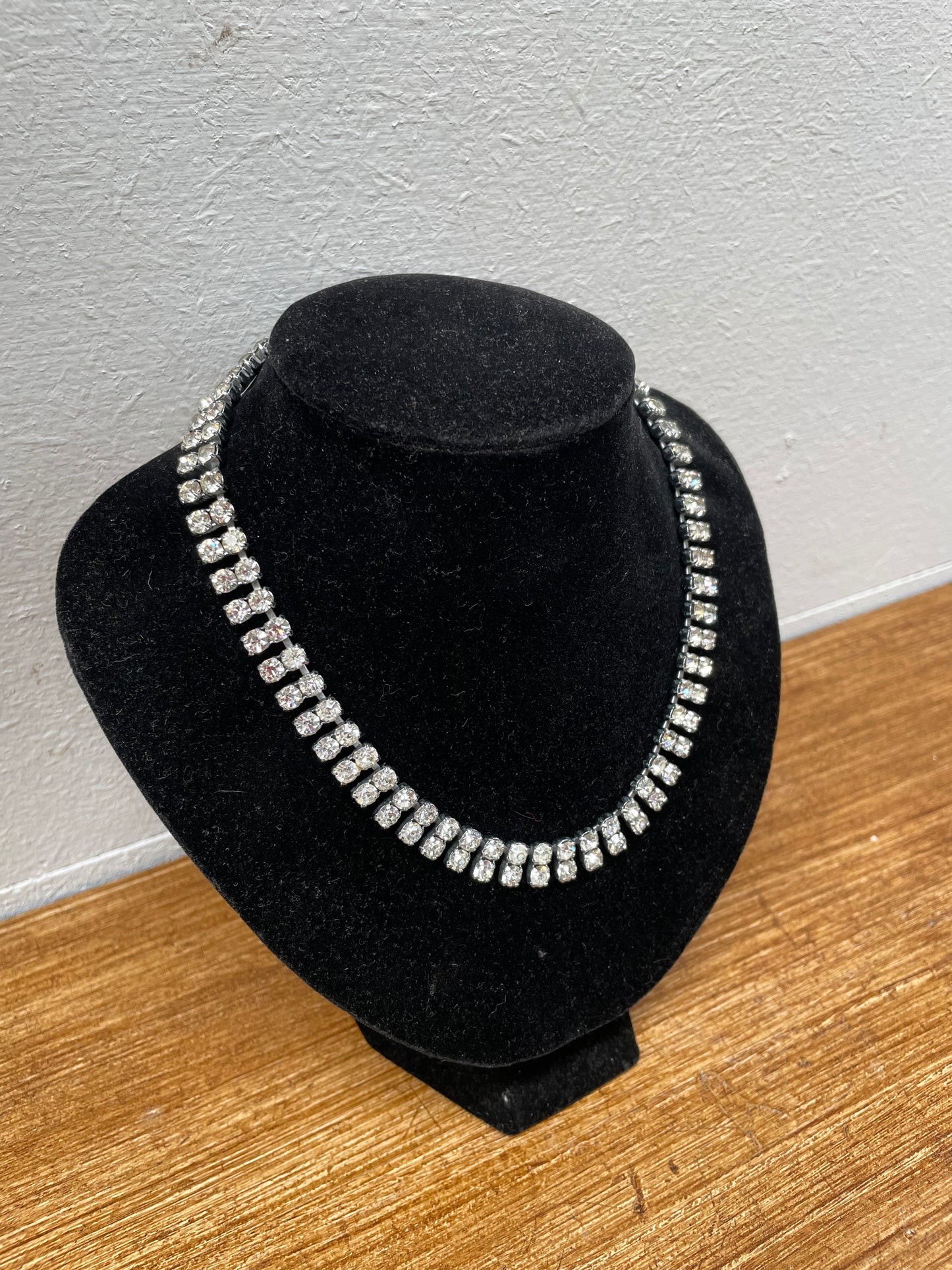 Vintage Rhinestone Choker Necklace