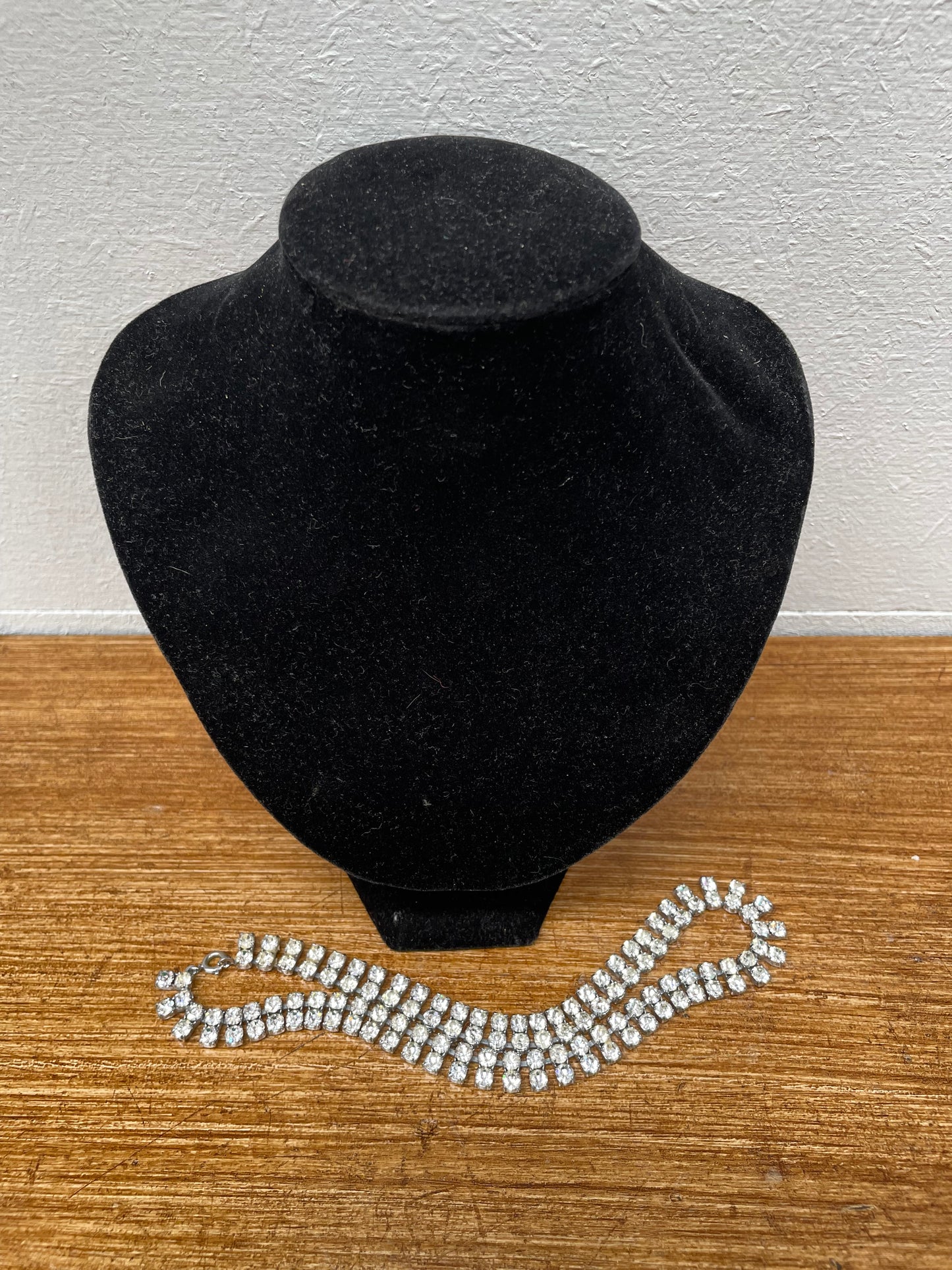 Vintage Rhinestone Choker Necklace