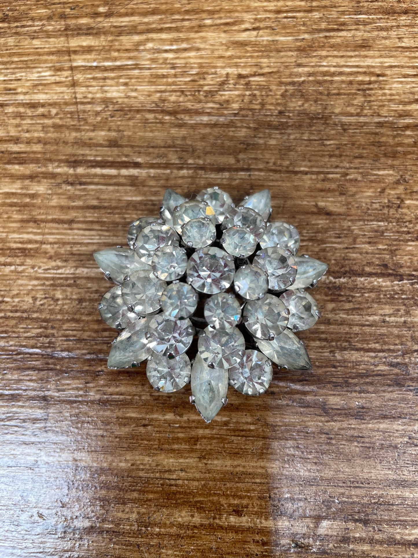 Vintage Rhinestone Weiss Style Brooch